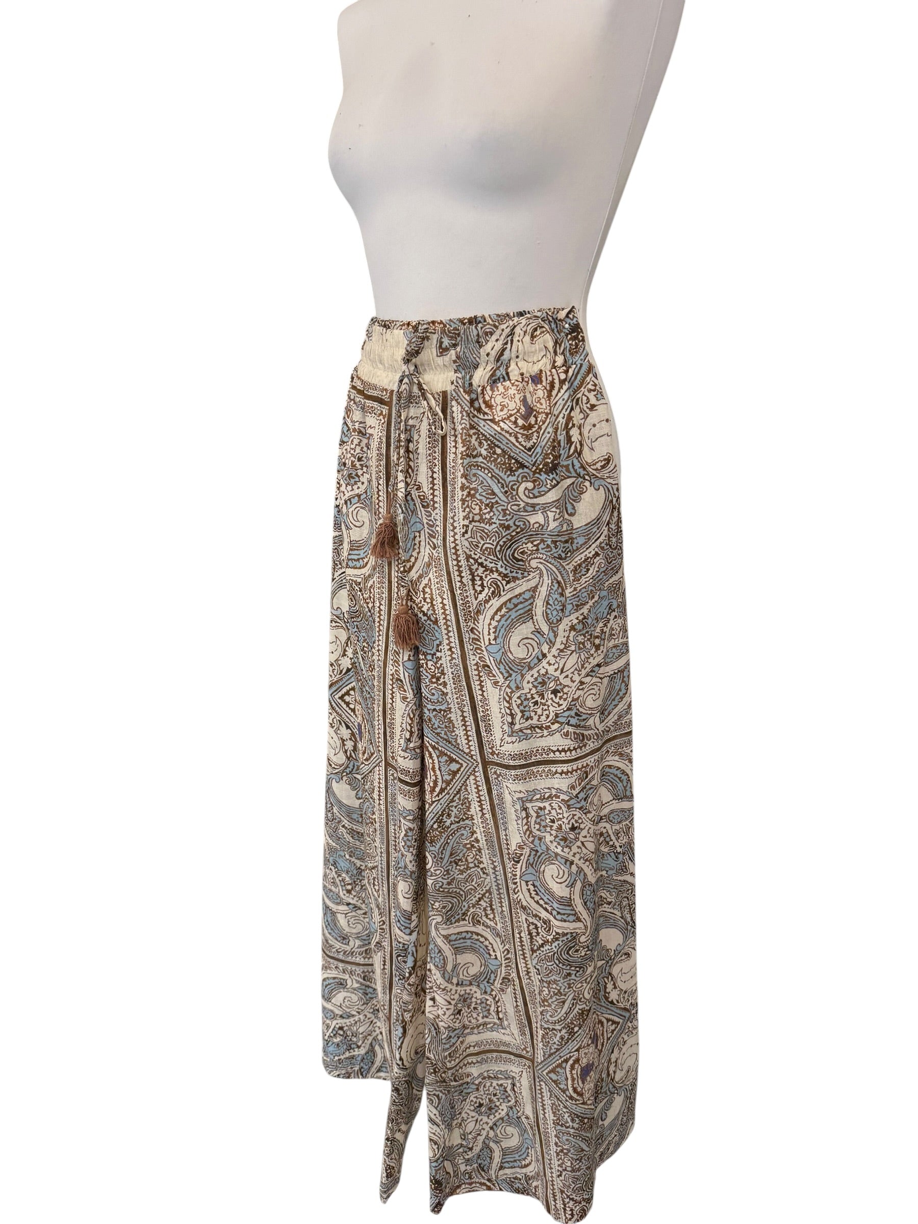 Pantalone palazzo a fantasia