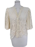 Camicia in pizzo manica palloncino