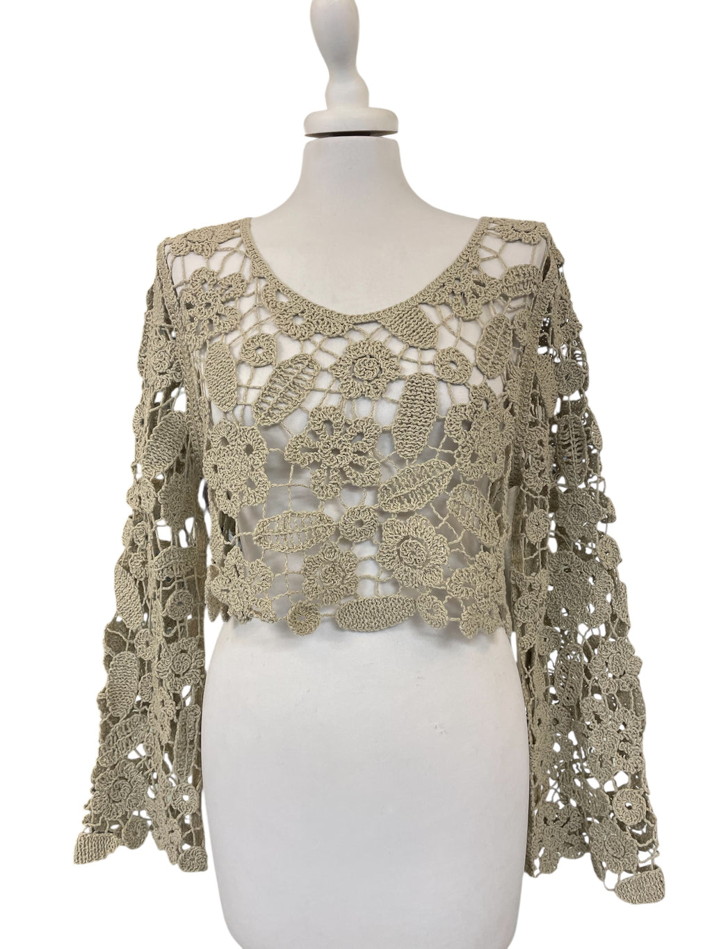 Maglia crochet D74856 tensione in taglia unica