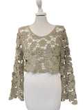 Maglia crochet D74856 tensione in taglia unica