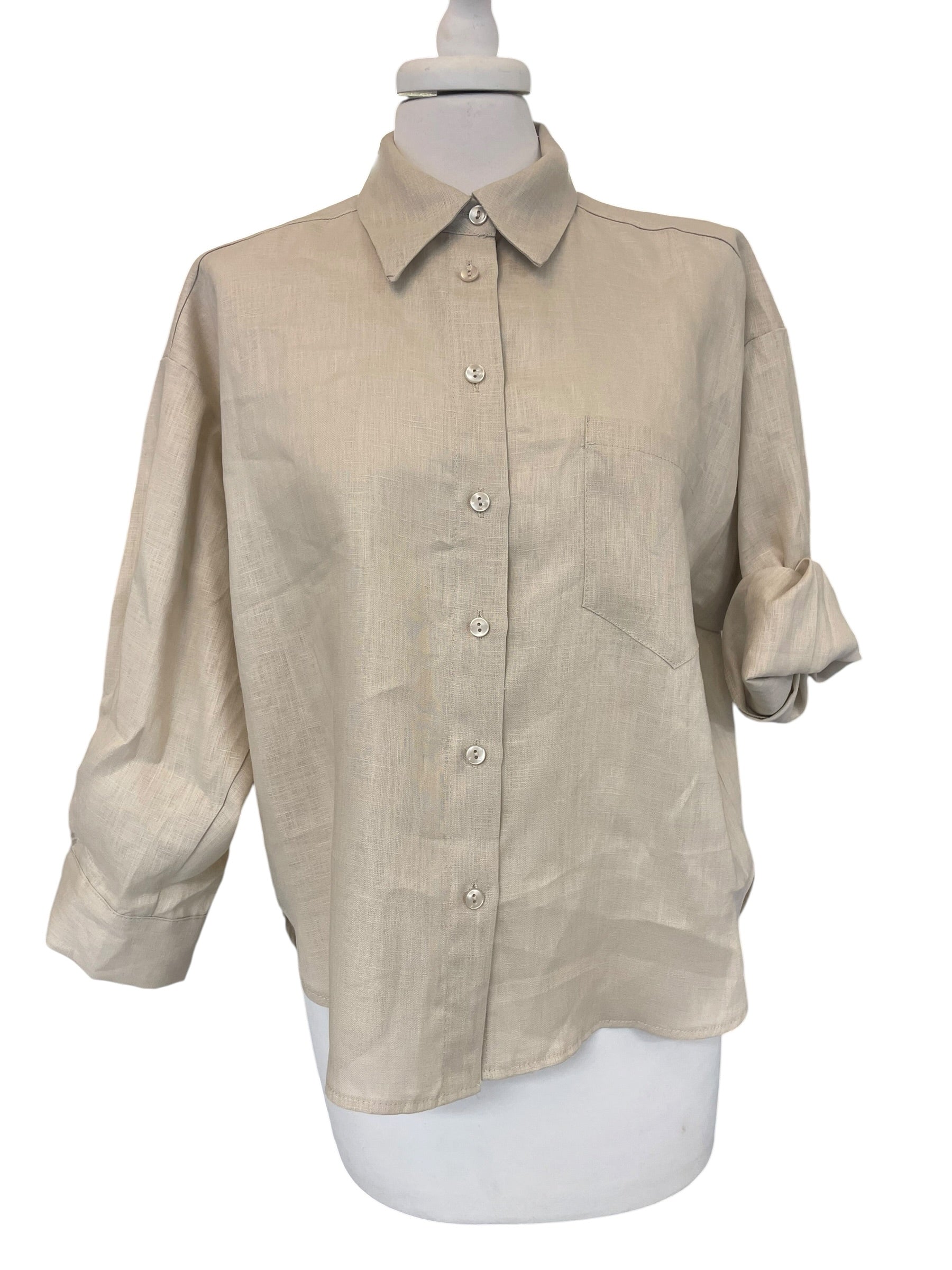 Camicia tensione in lino S26CE16 taglia unica
