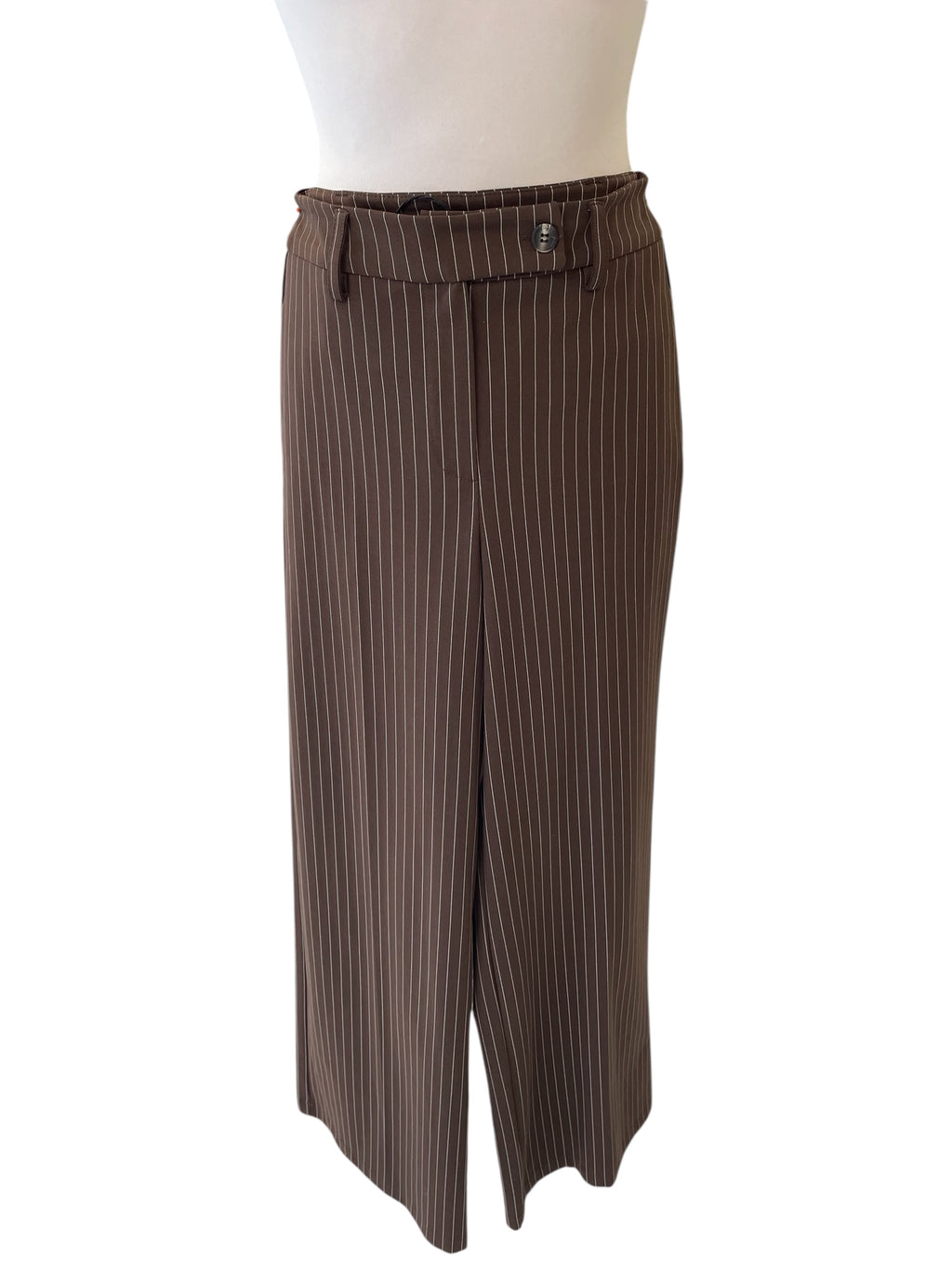 Pantalone moro gessato tensione in 26P4075