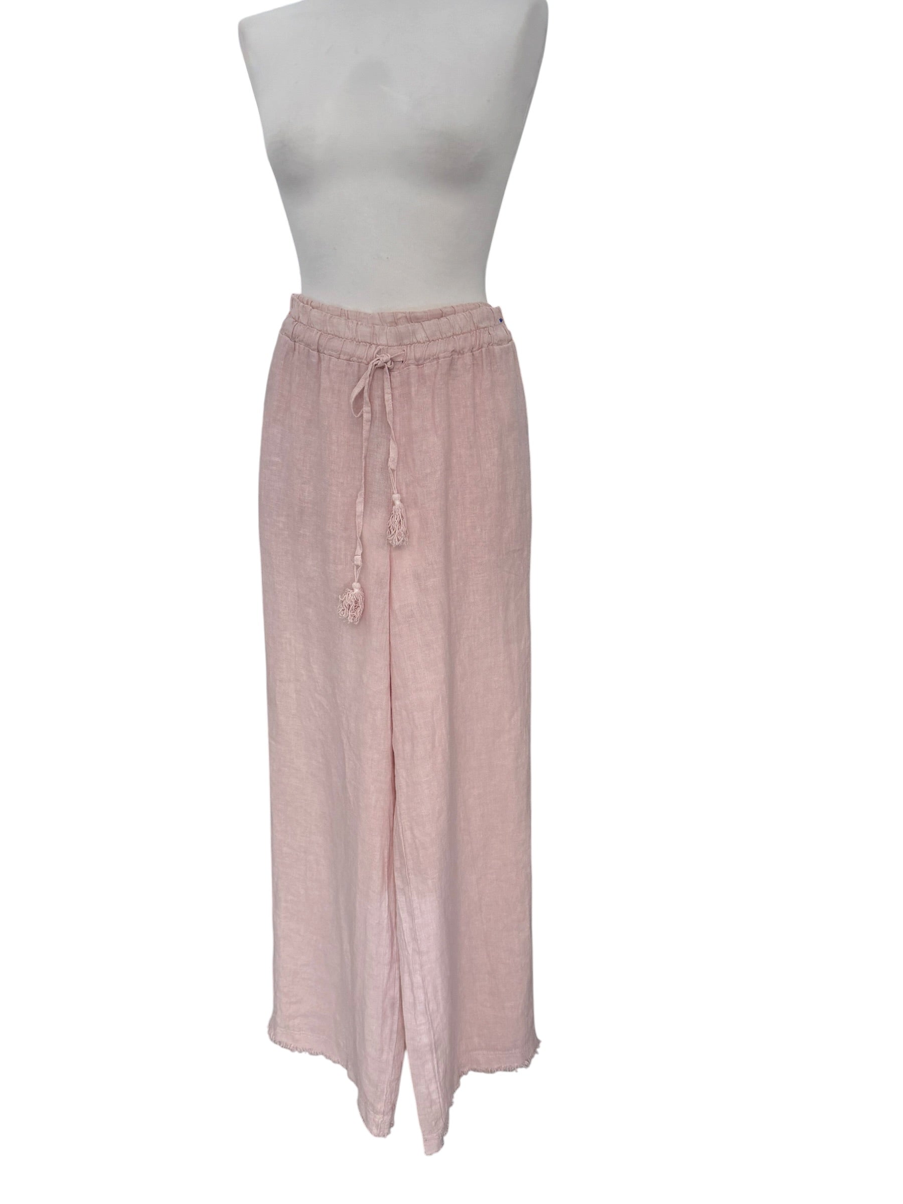 Pantalone palazzo puro lino