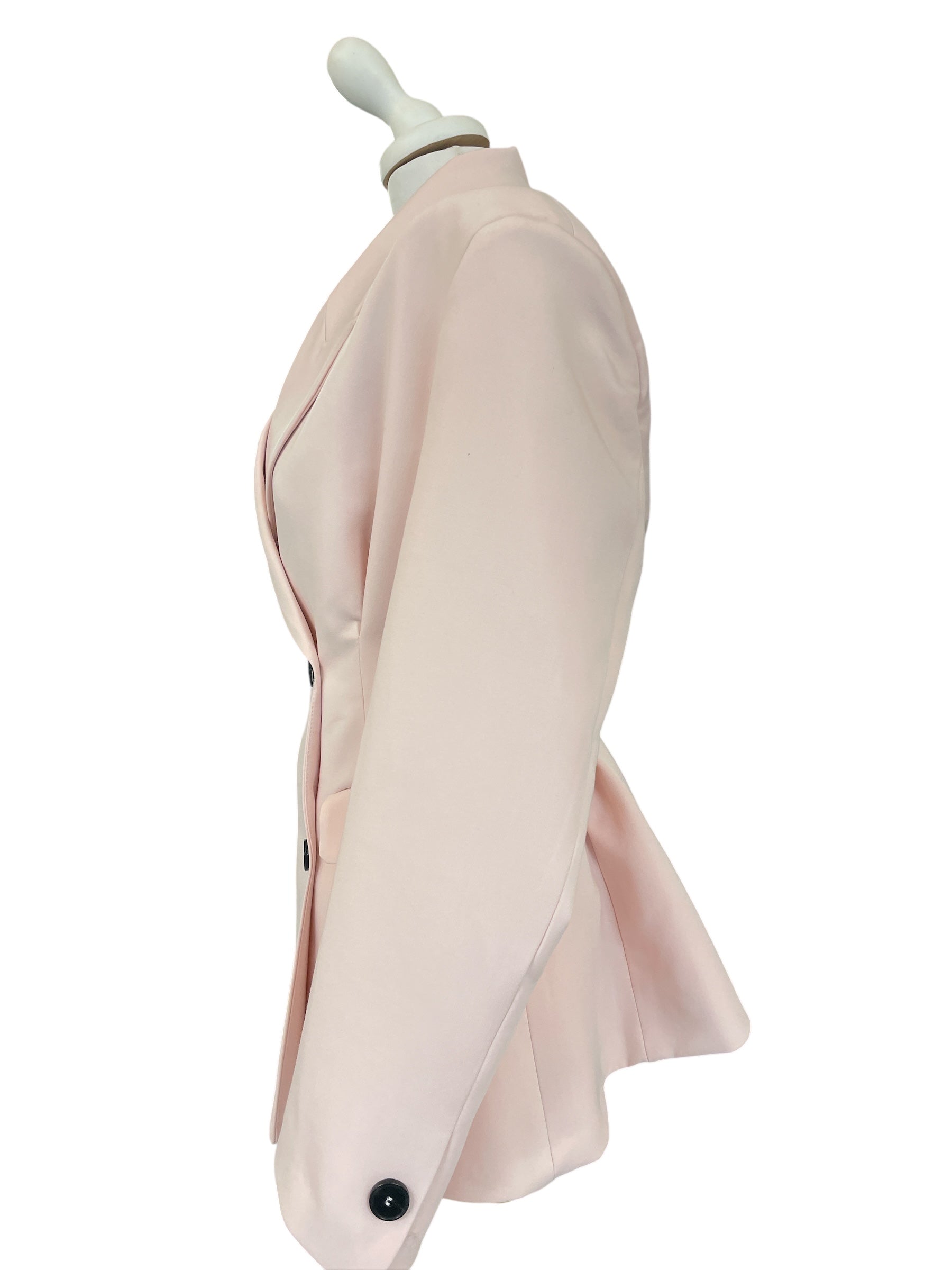 Giacca doppio petto ripresa dietro rosa