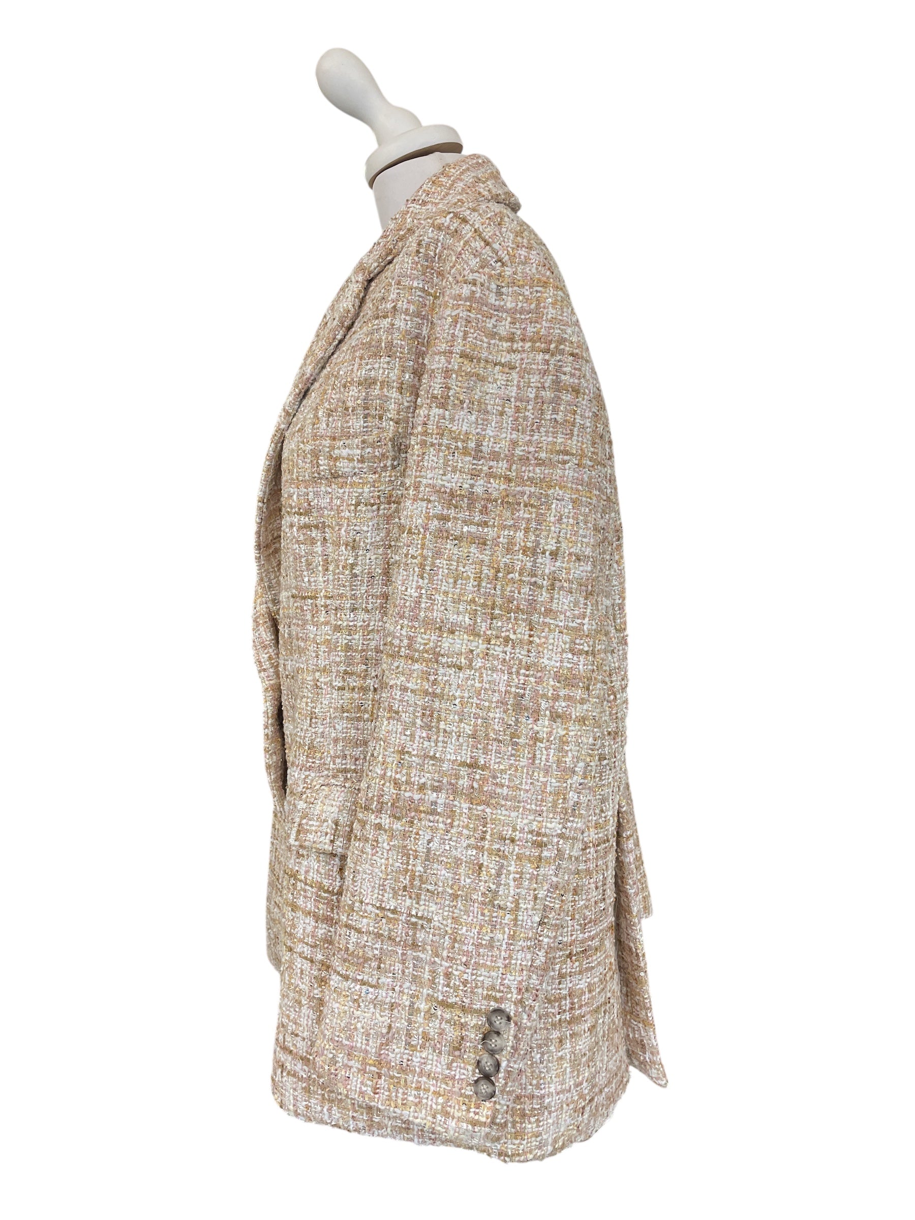 Blazer over boucle’ mélange