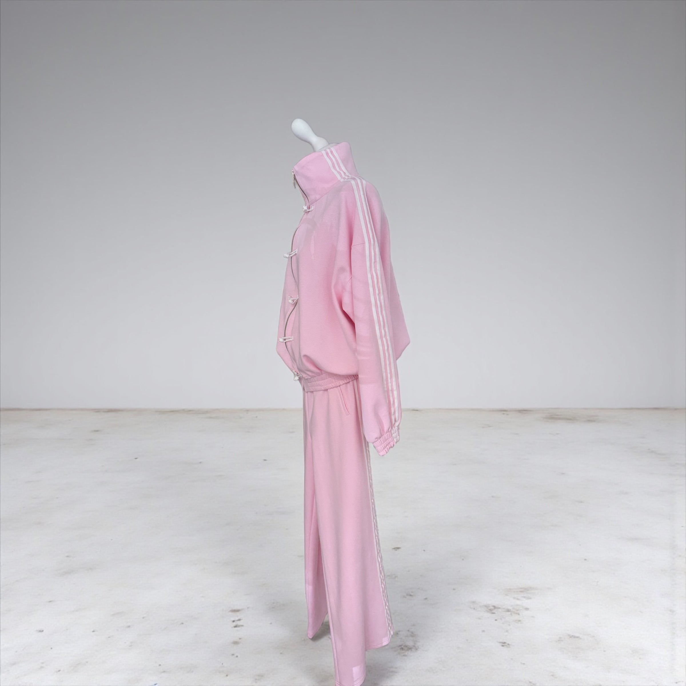 Pantalone rosa banda laterale