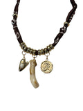 NECKLACE BANDANA MORO CORNO PANNA