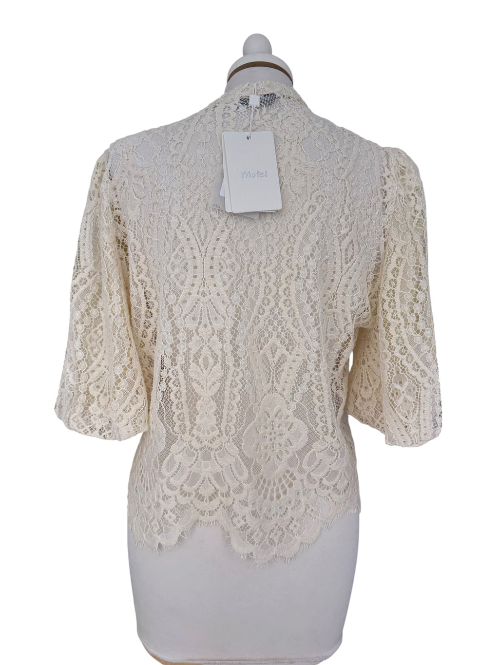 Camicia in pizzo manica palloncino