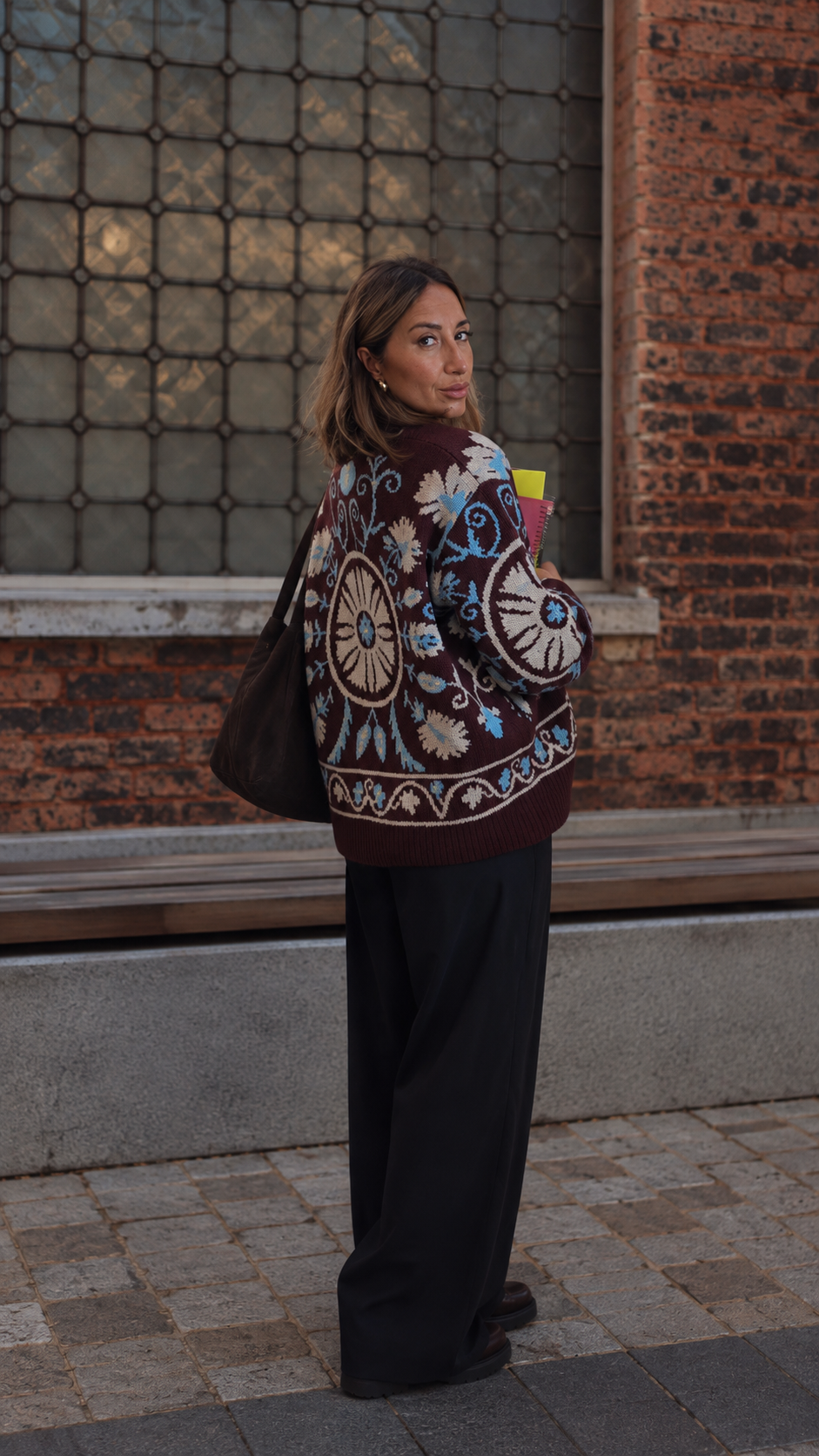 Bomber cerchio bordeaux