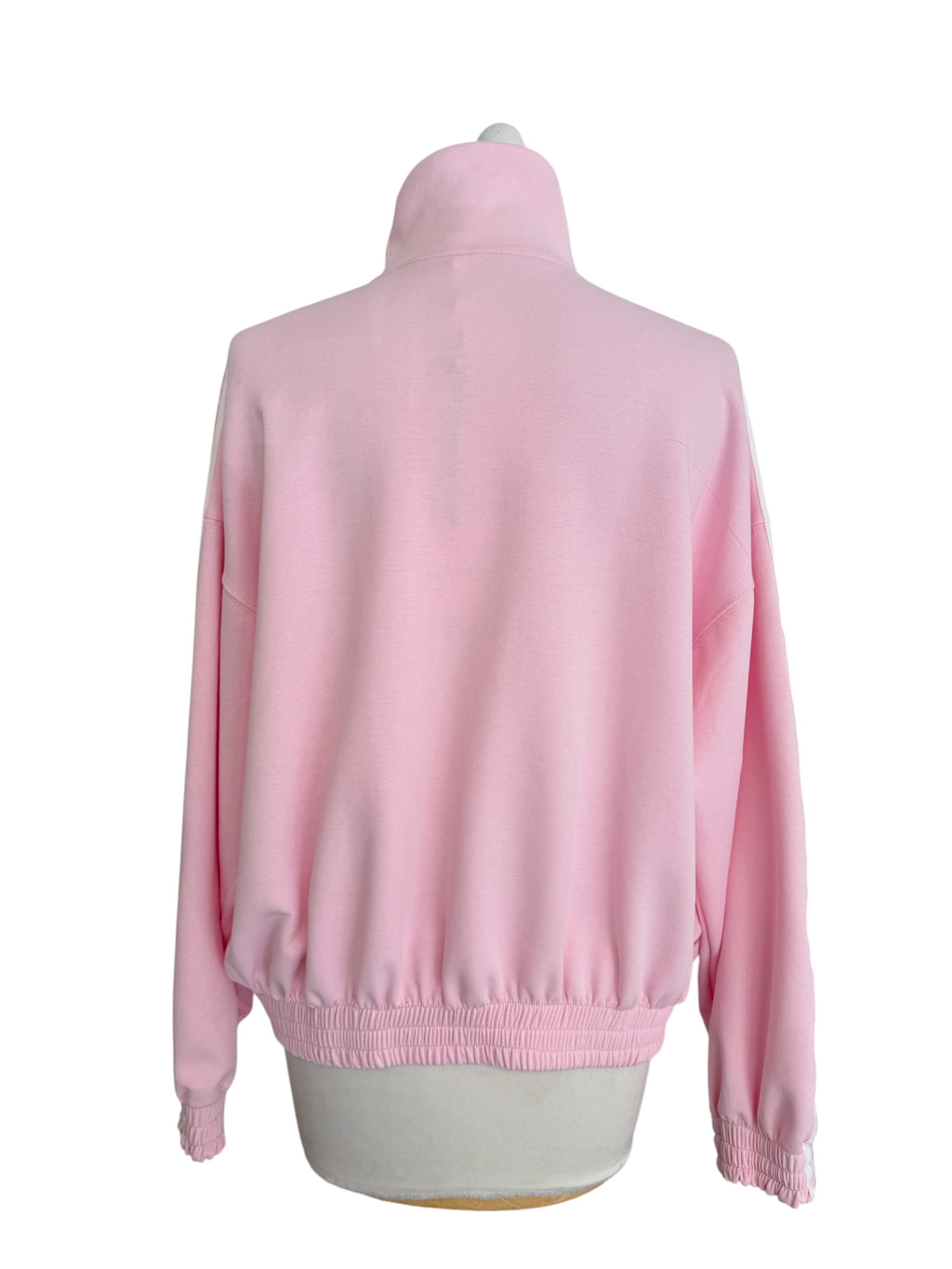 Felpa rosa alamari banda laterale