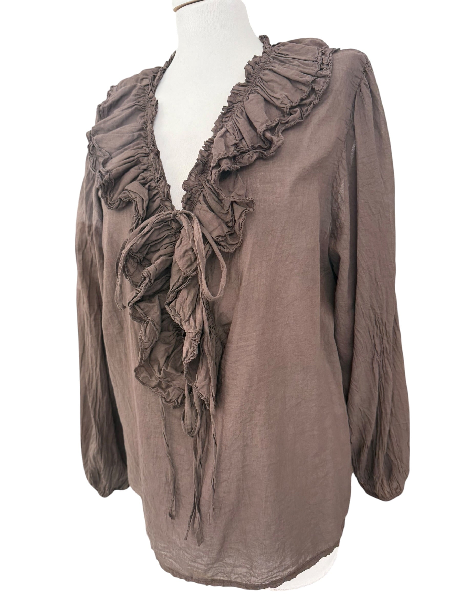 Camicia rouches