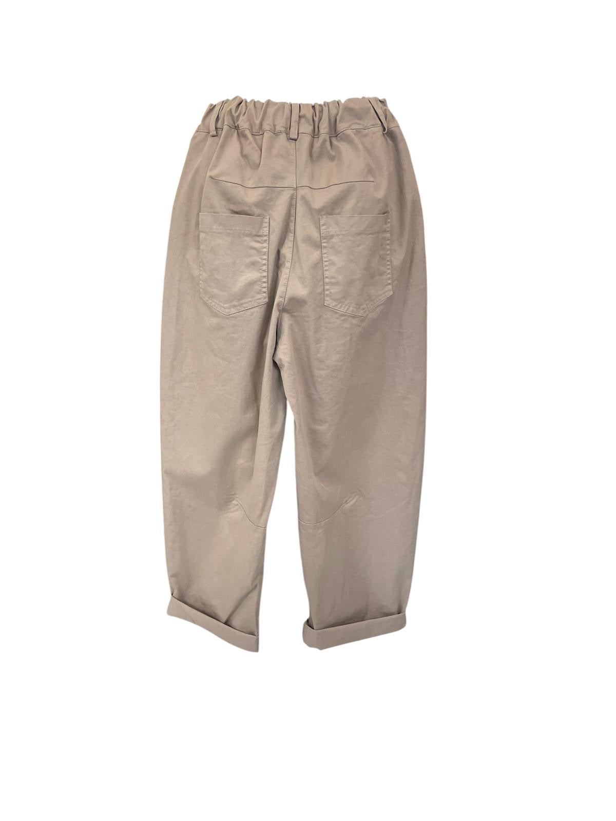 Pantalone ovetto con ripresa