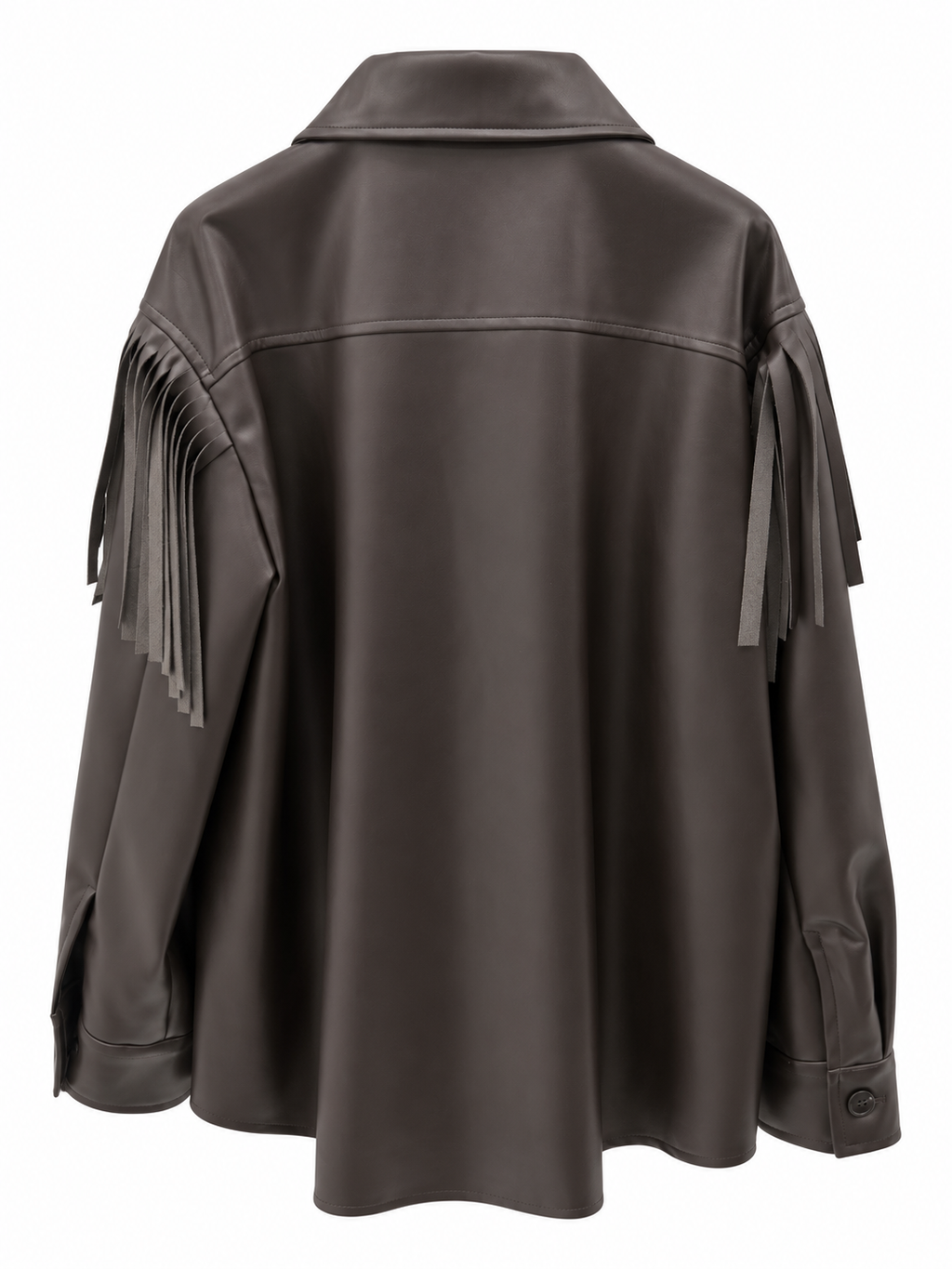 Giacca/ Camicia con frange in ecopelle
