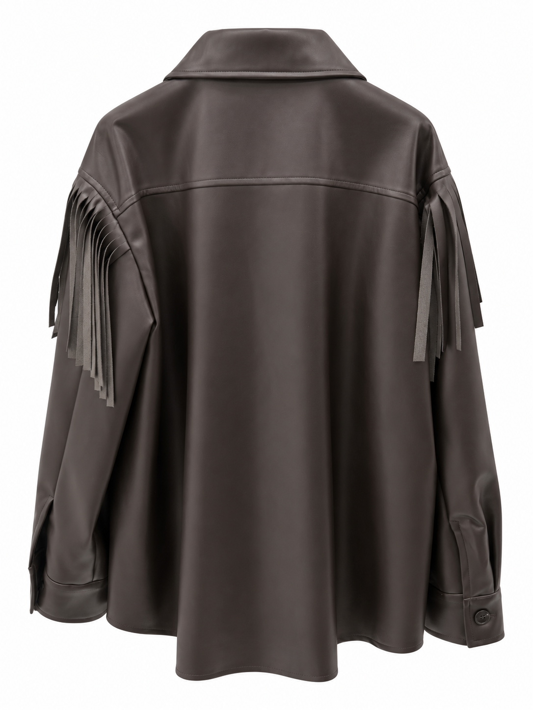 Giacca/ Camicia con frange in ecopelle