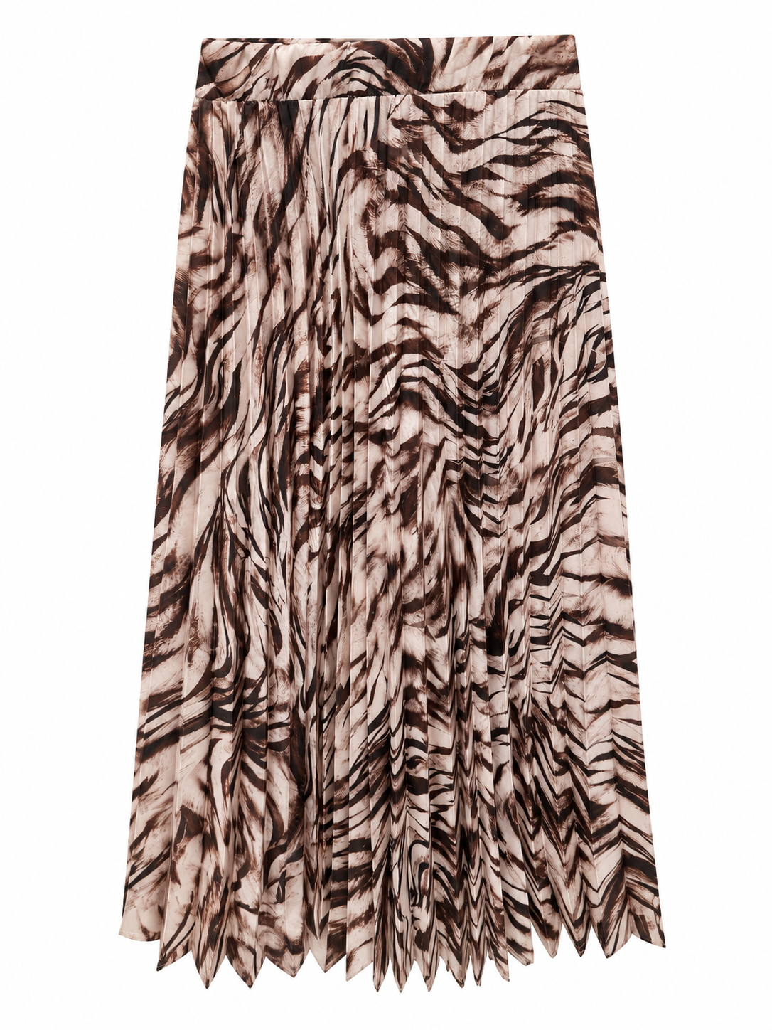 Gonna plissettata animalier