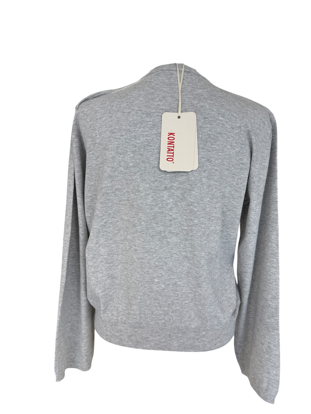 Golfino rombi grigio/verde/panna/rosa