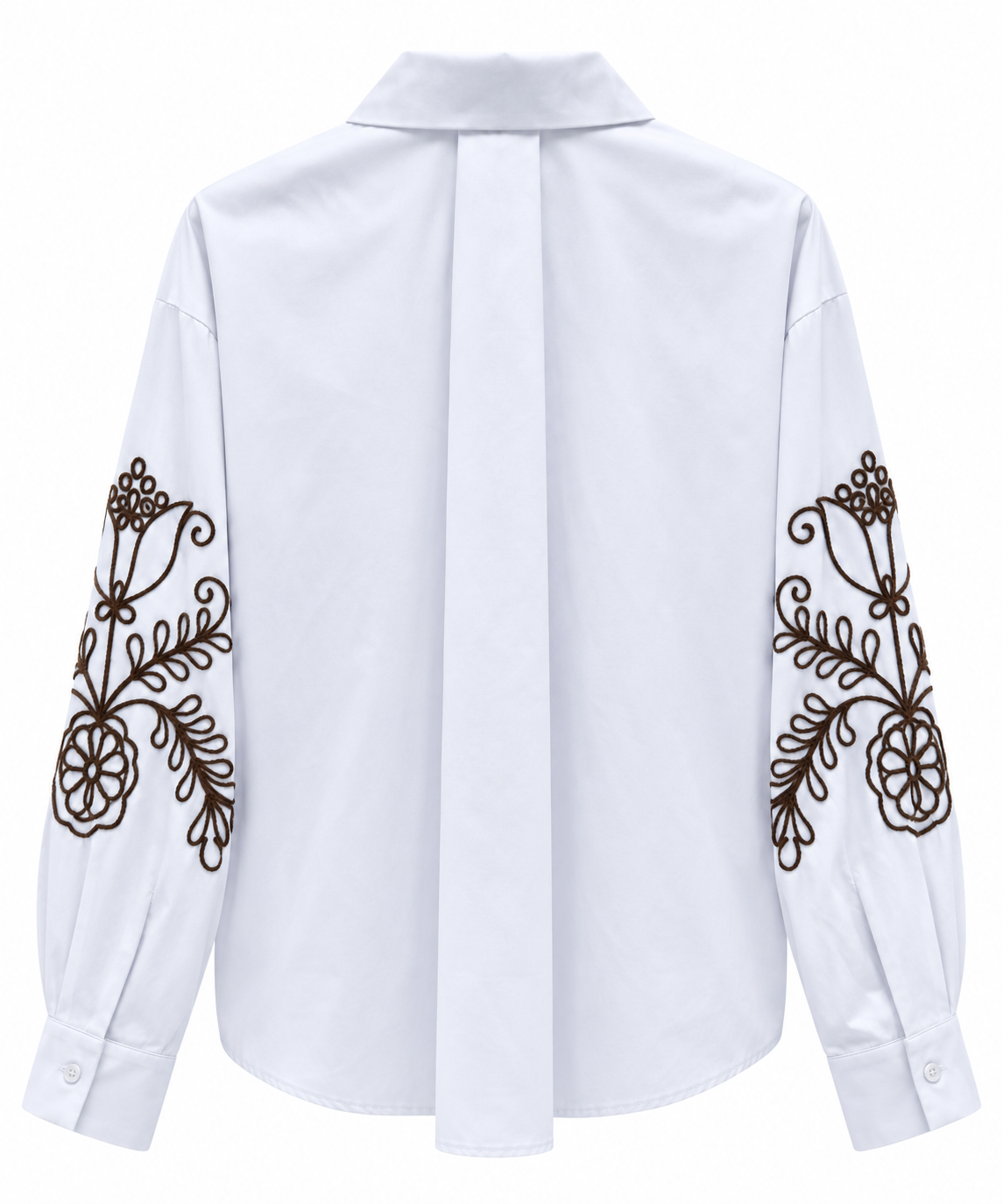 Camicia con ricamo moro