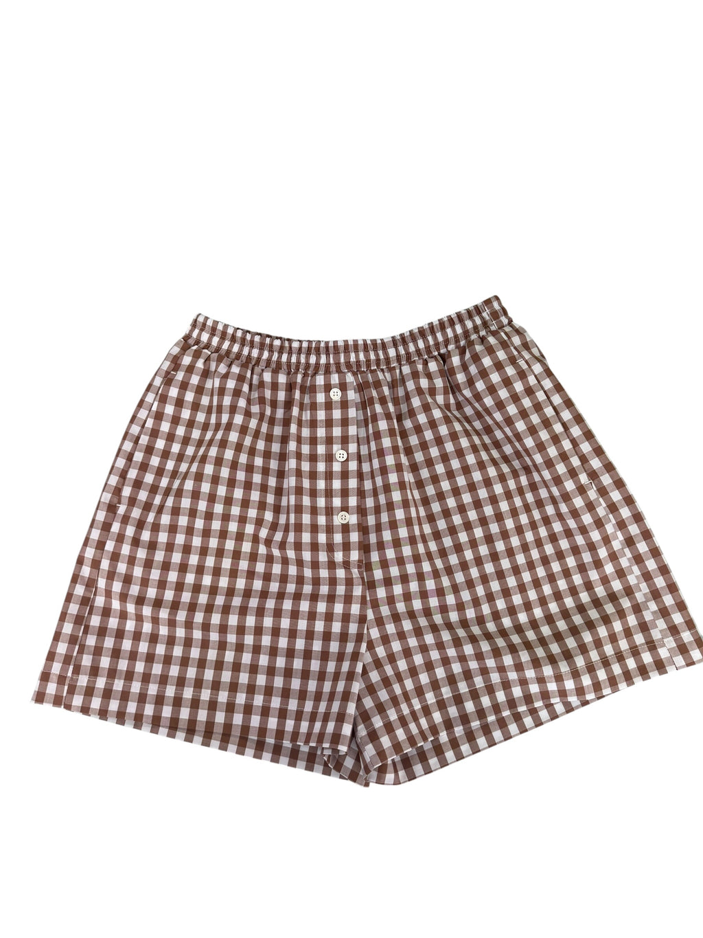 Short vichì marrone/panna