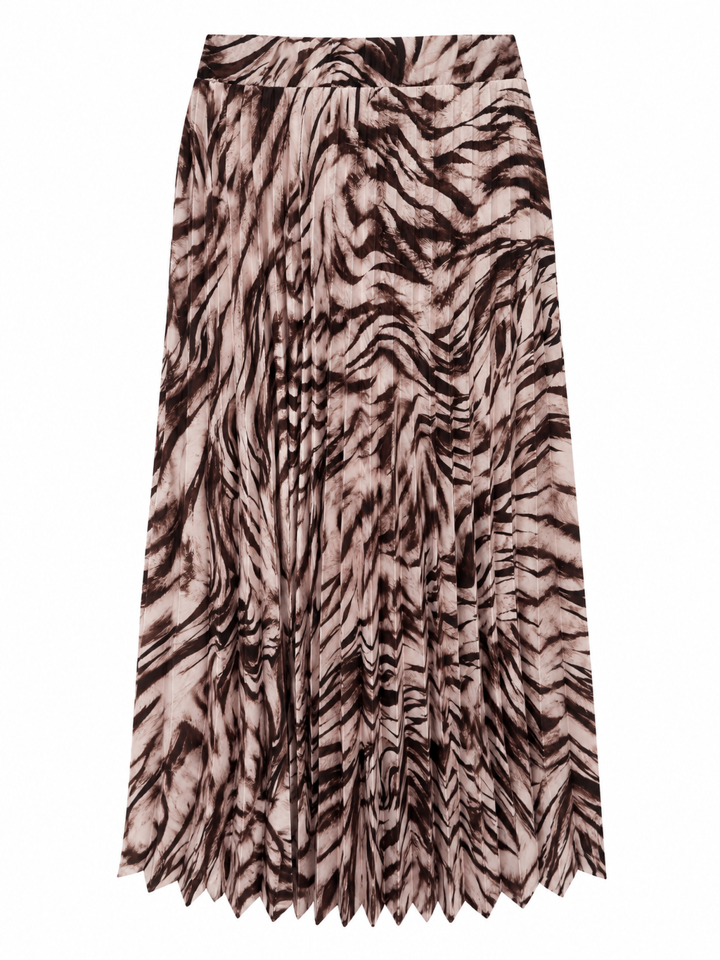 Gonna plissettata animalier