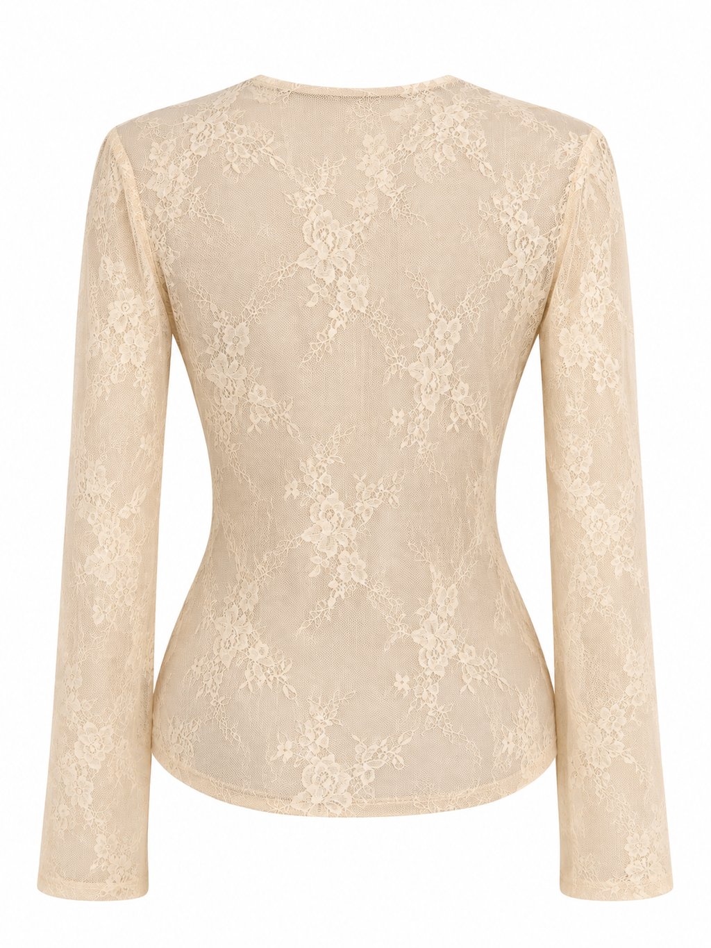Maglia pizzo bicolore