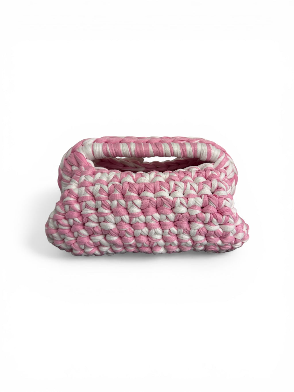 Crochet “Amelia” panna/rosa