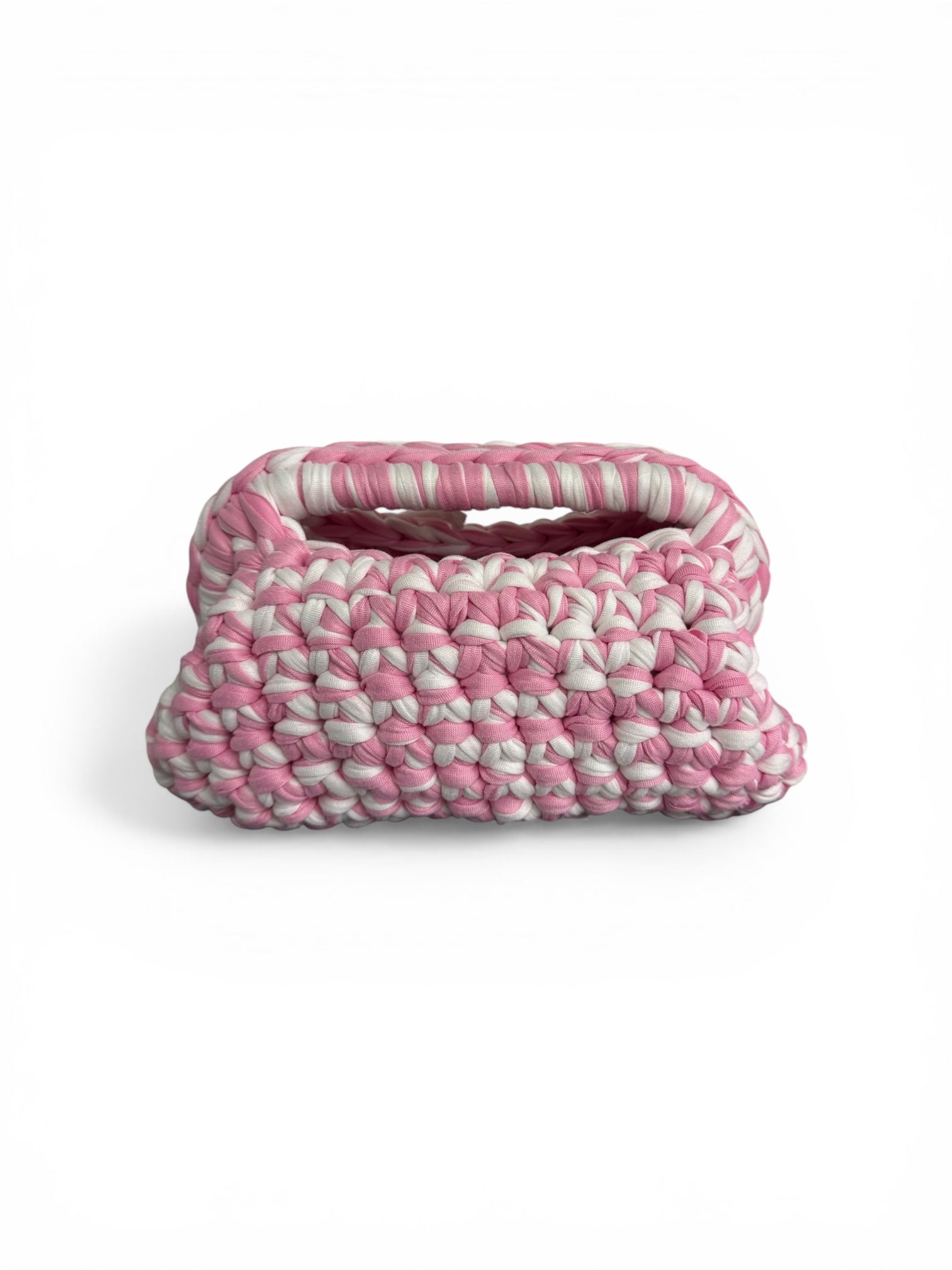 Crochet “Amelia” panna/rosa