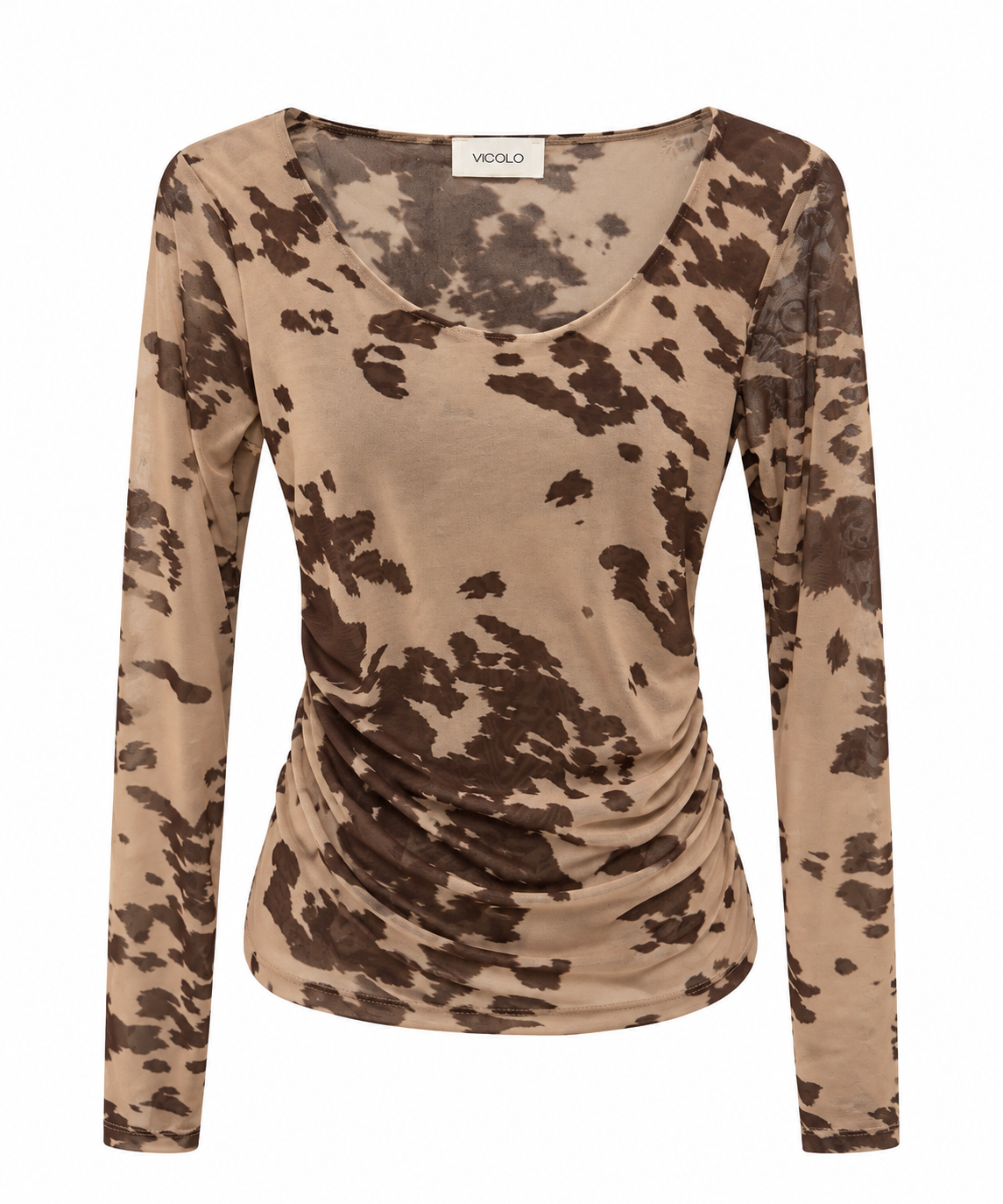 Maglia tulle muccata