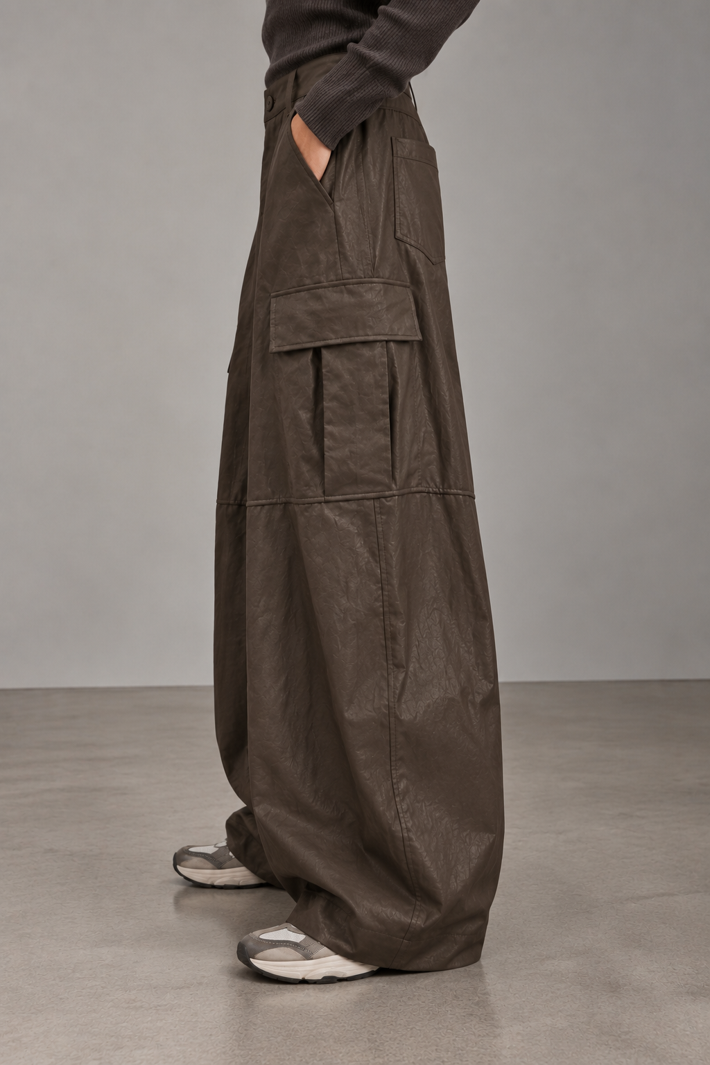 Pantalone moro in ecopelle