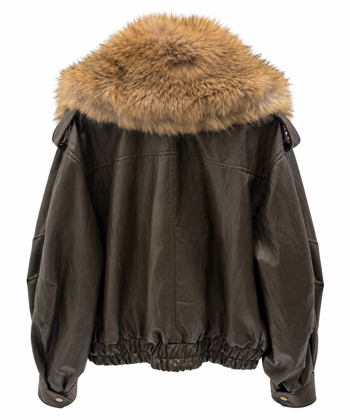Giubbotto bomber moro con eco pelliccia removibile
