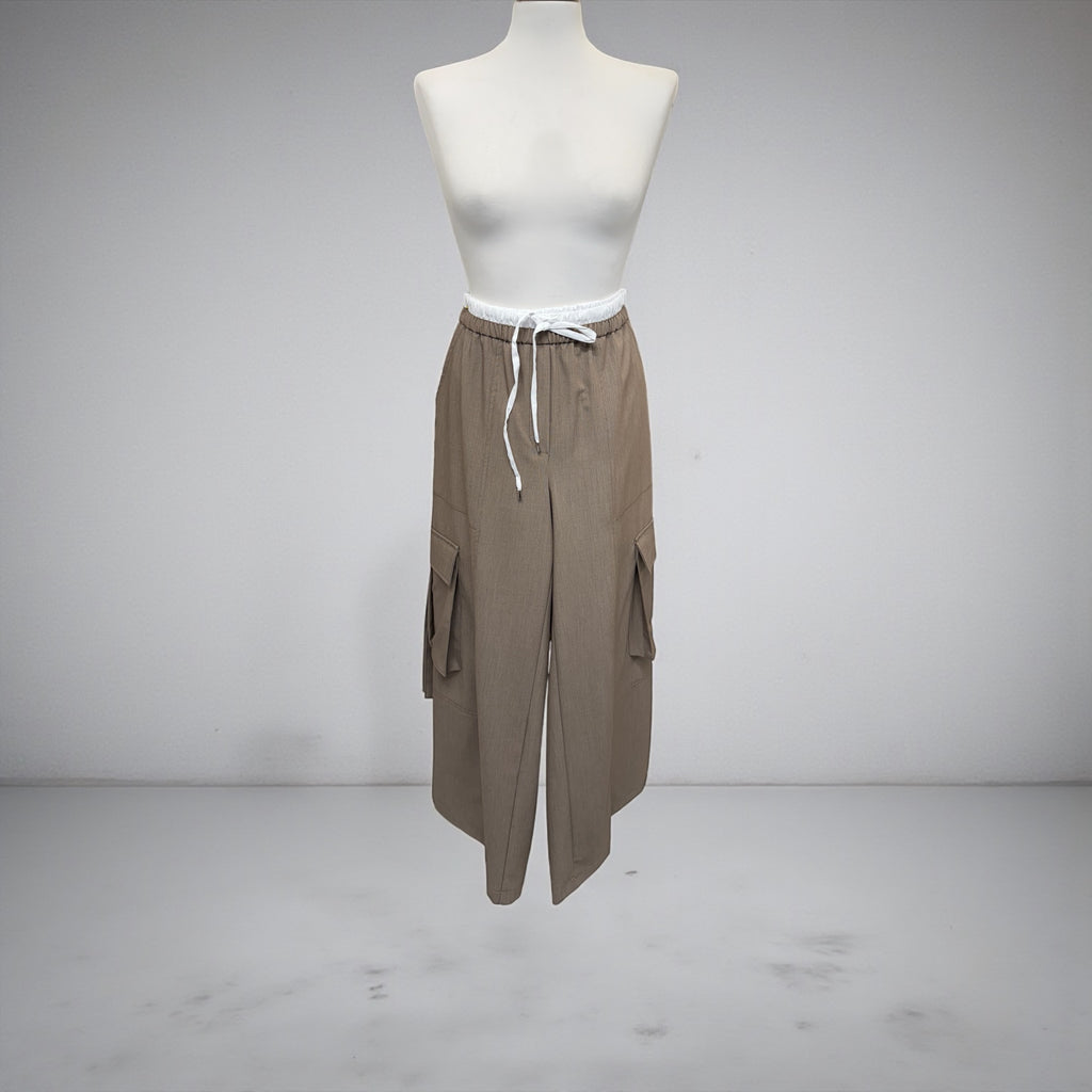 Pantalone casha elastico bianco