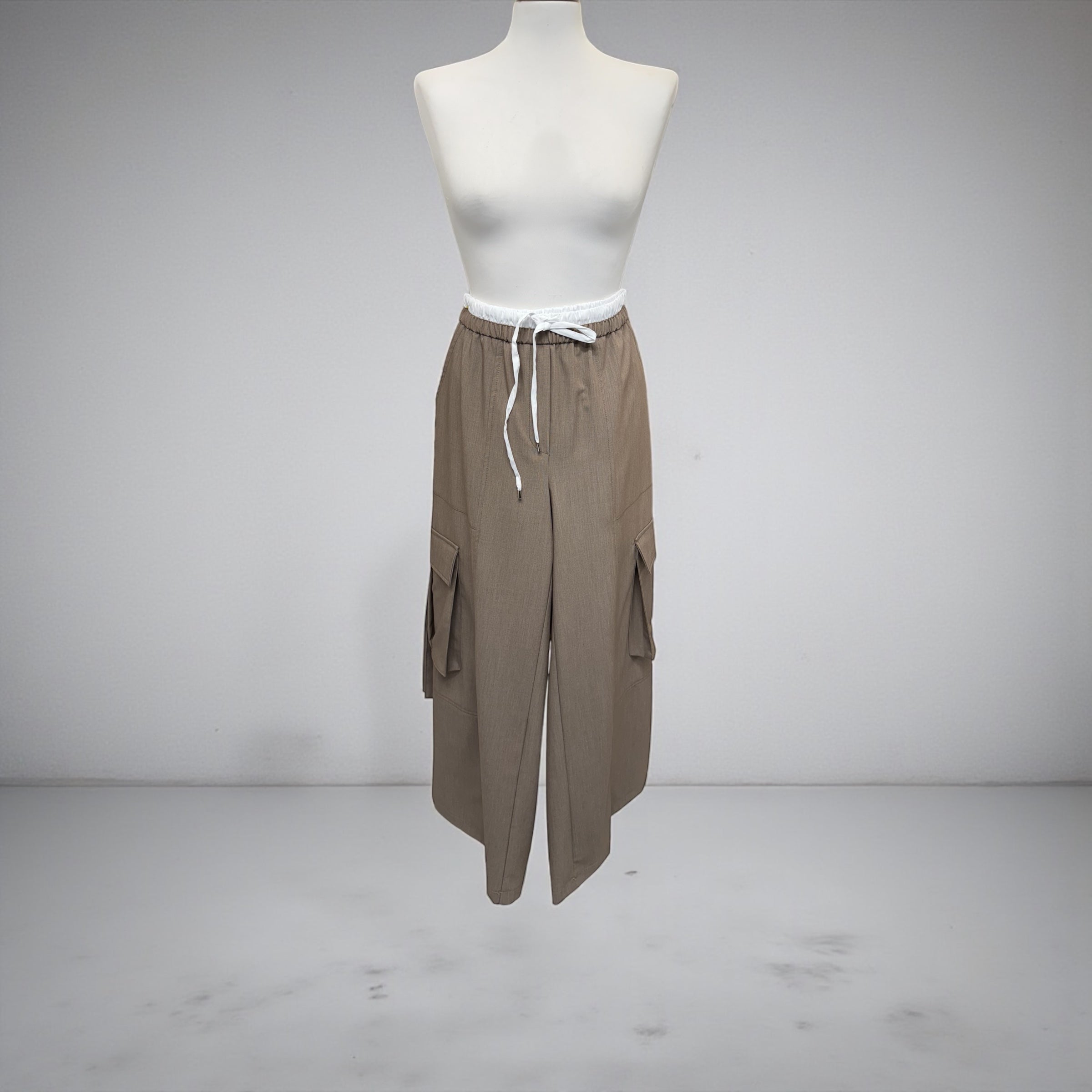 Pantalone casha elastico bianco