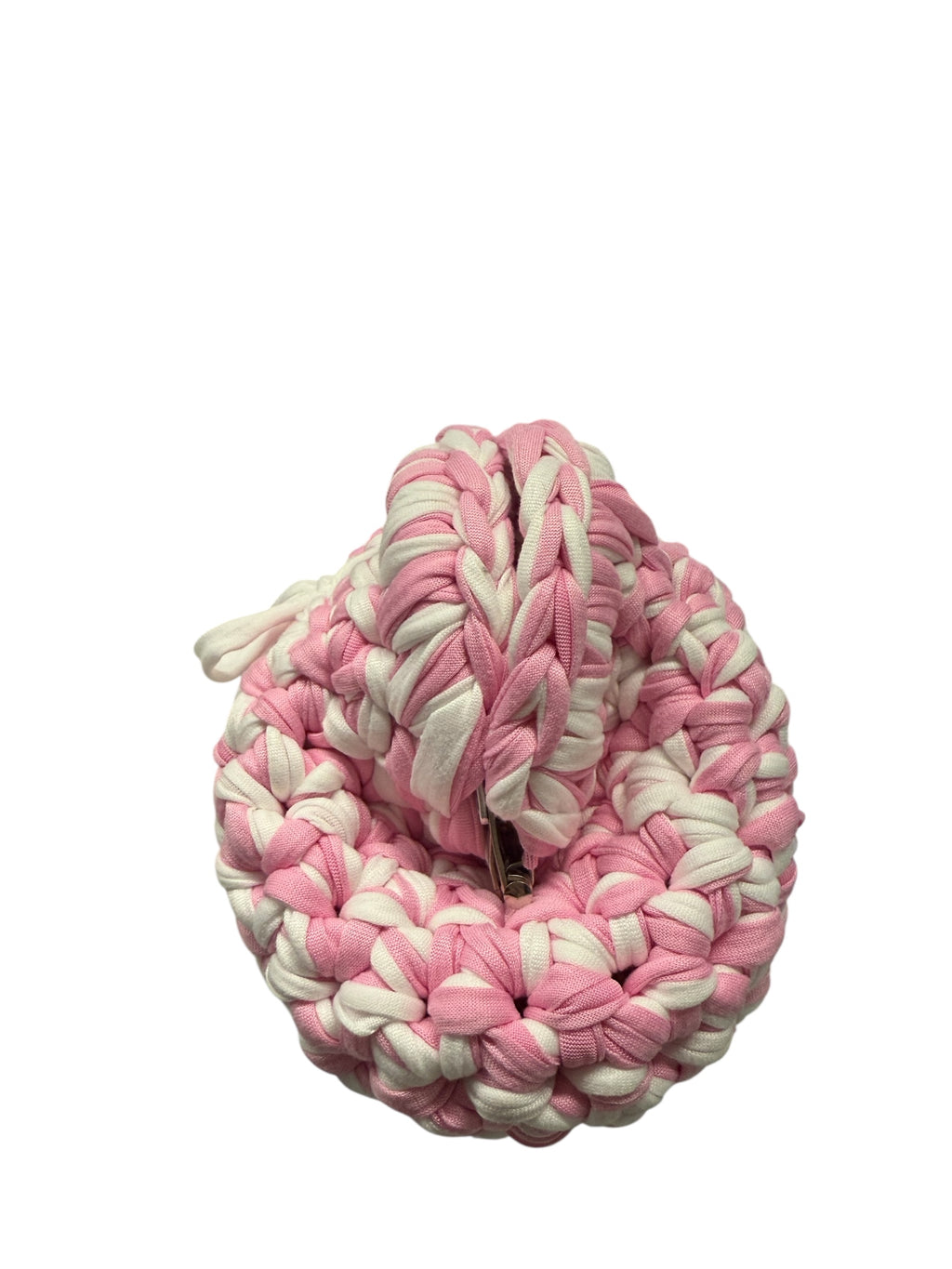 Crochet “Amelia” panna/rosa