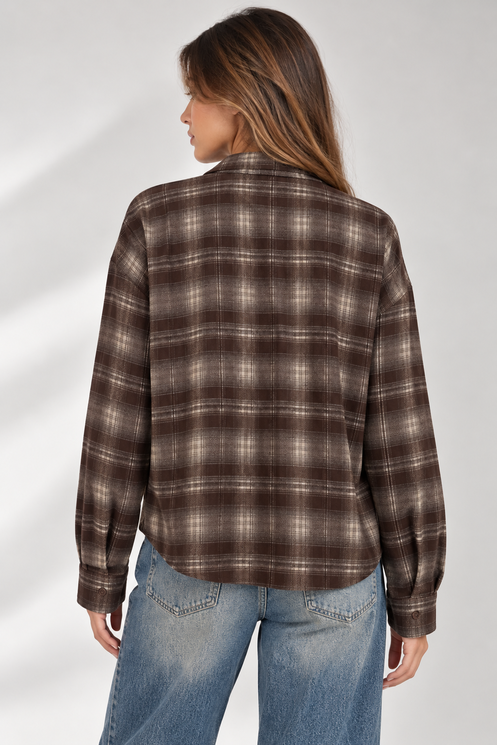 Camicia check con strass