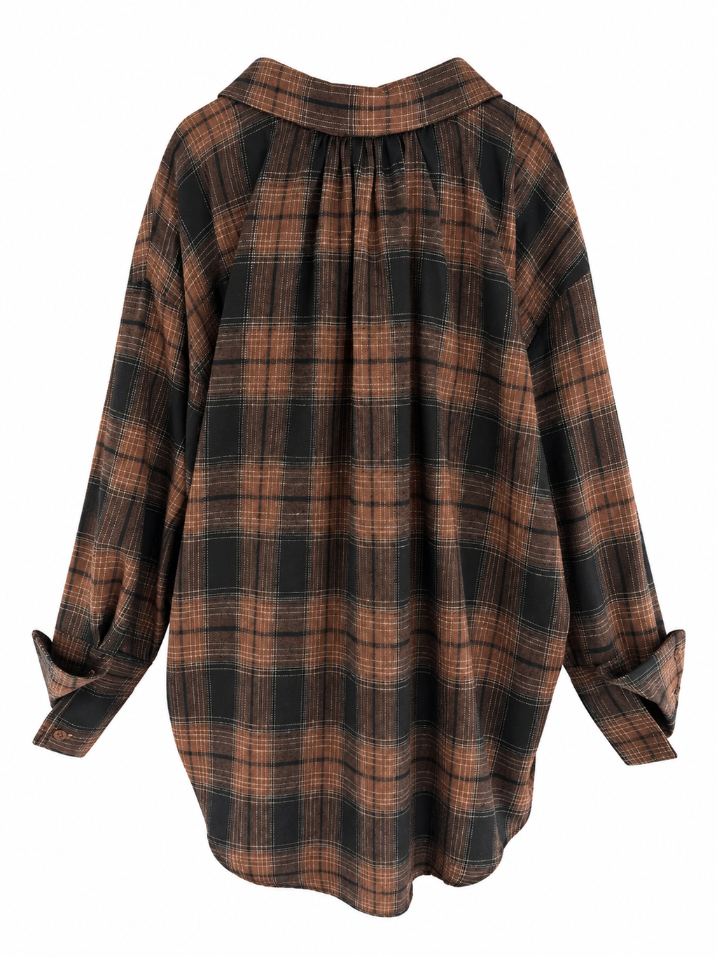 Tweenset top+ camicia check nero/bruciato