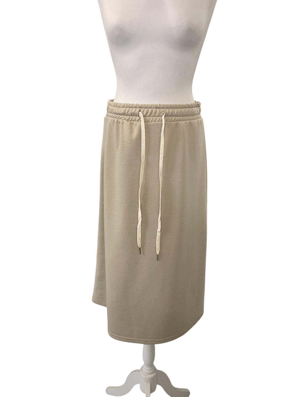 Gonna in felpa beige