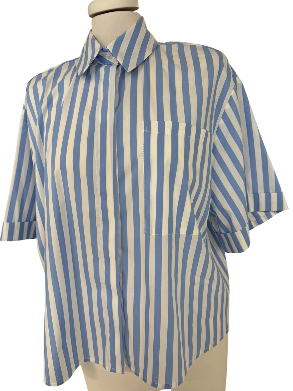 Camicia rigata 1/2 manica