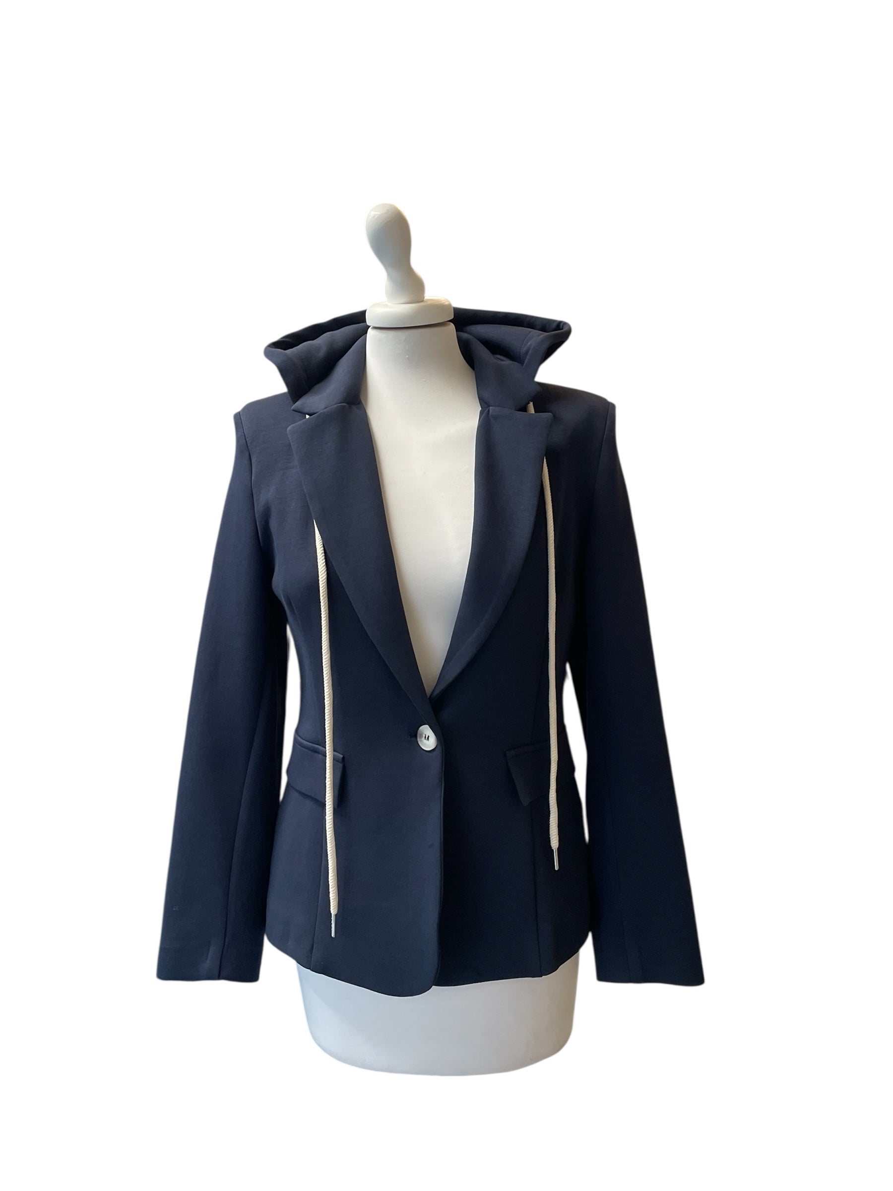 Giacca punto Milano  con cappuccio