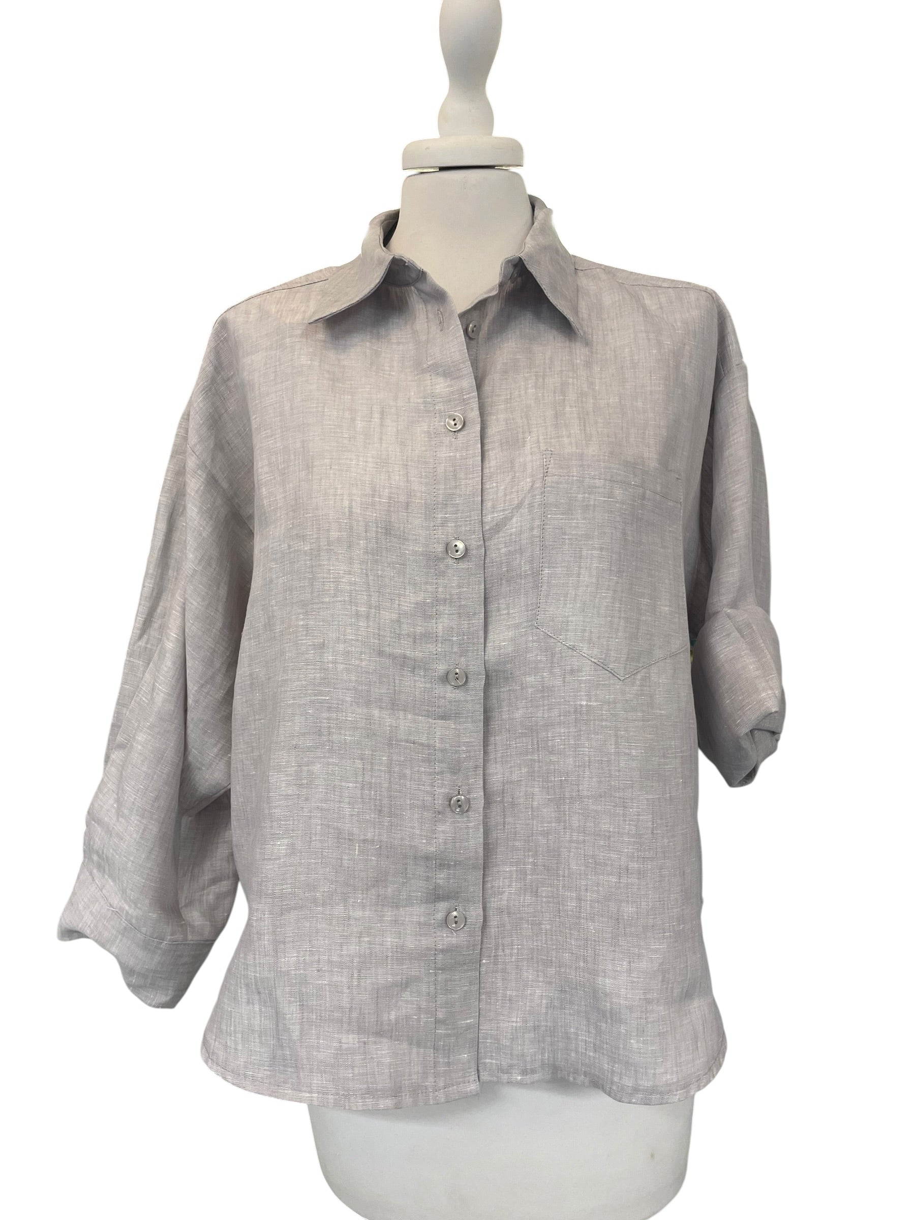 Camicia tensione in lino S26CE16 taglia unica