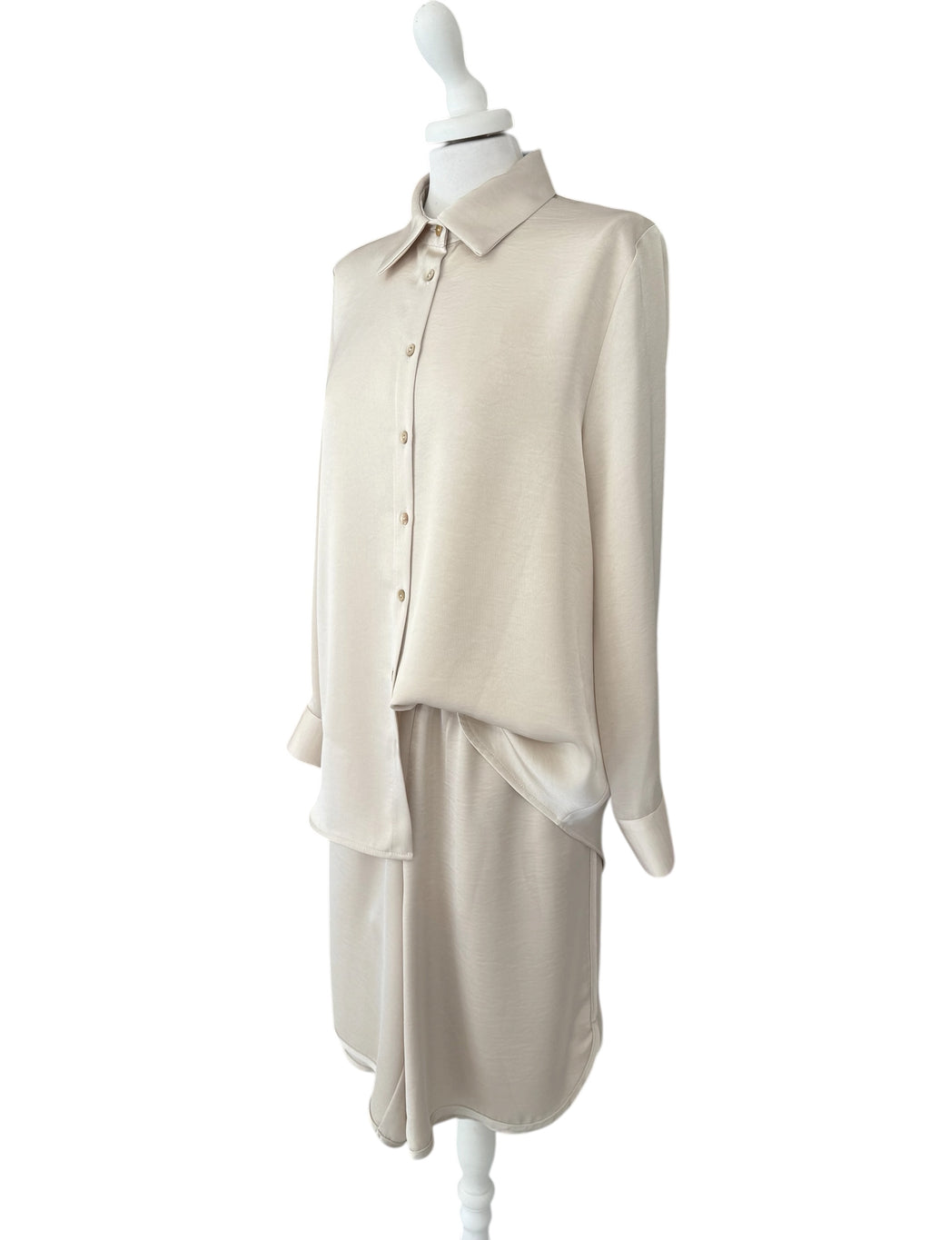 Coordinato satin camicia + bermuda