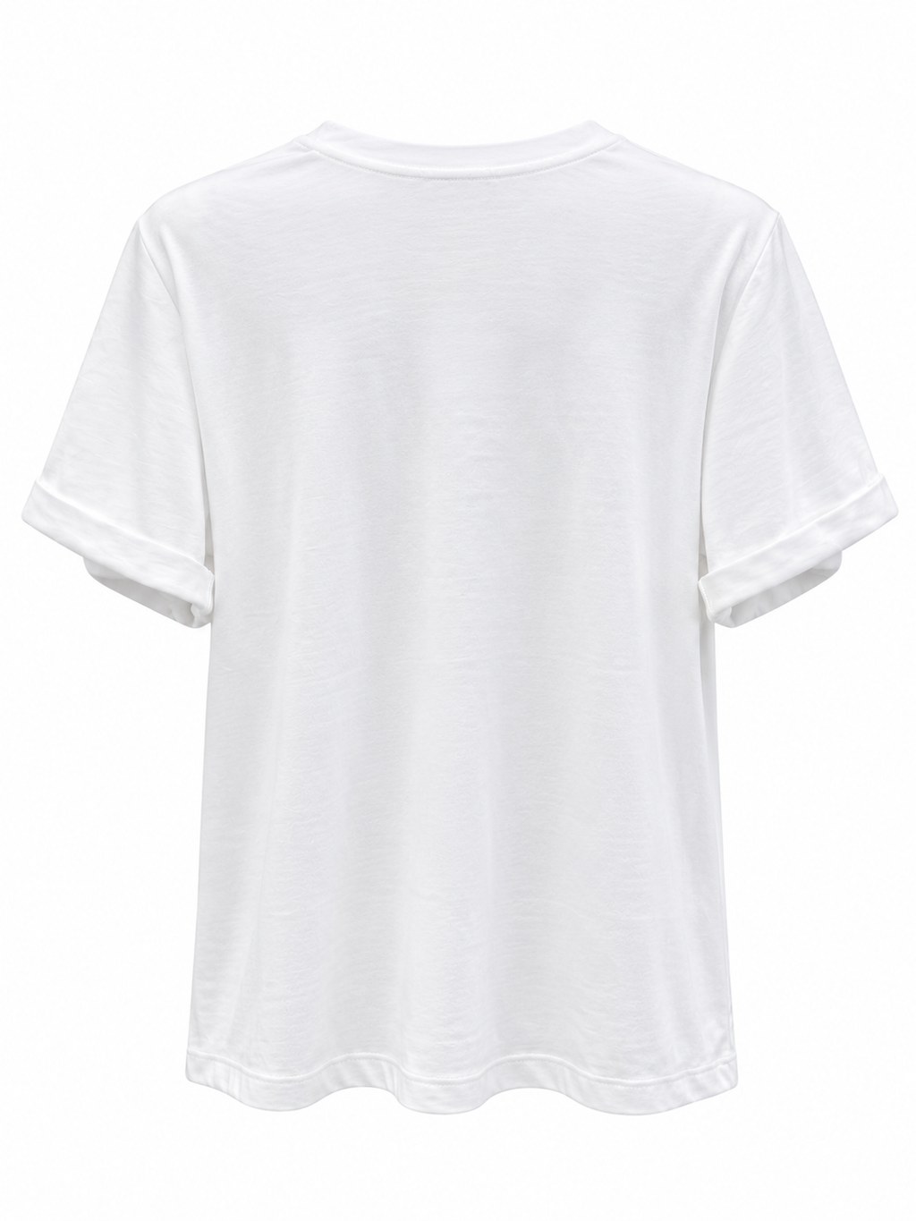 T-shirt con piuma nel taschino