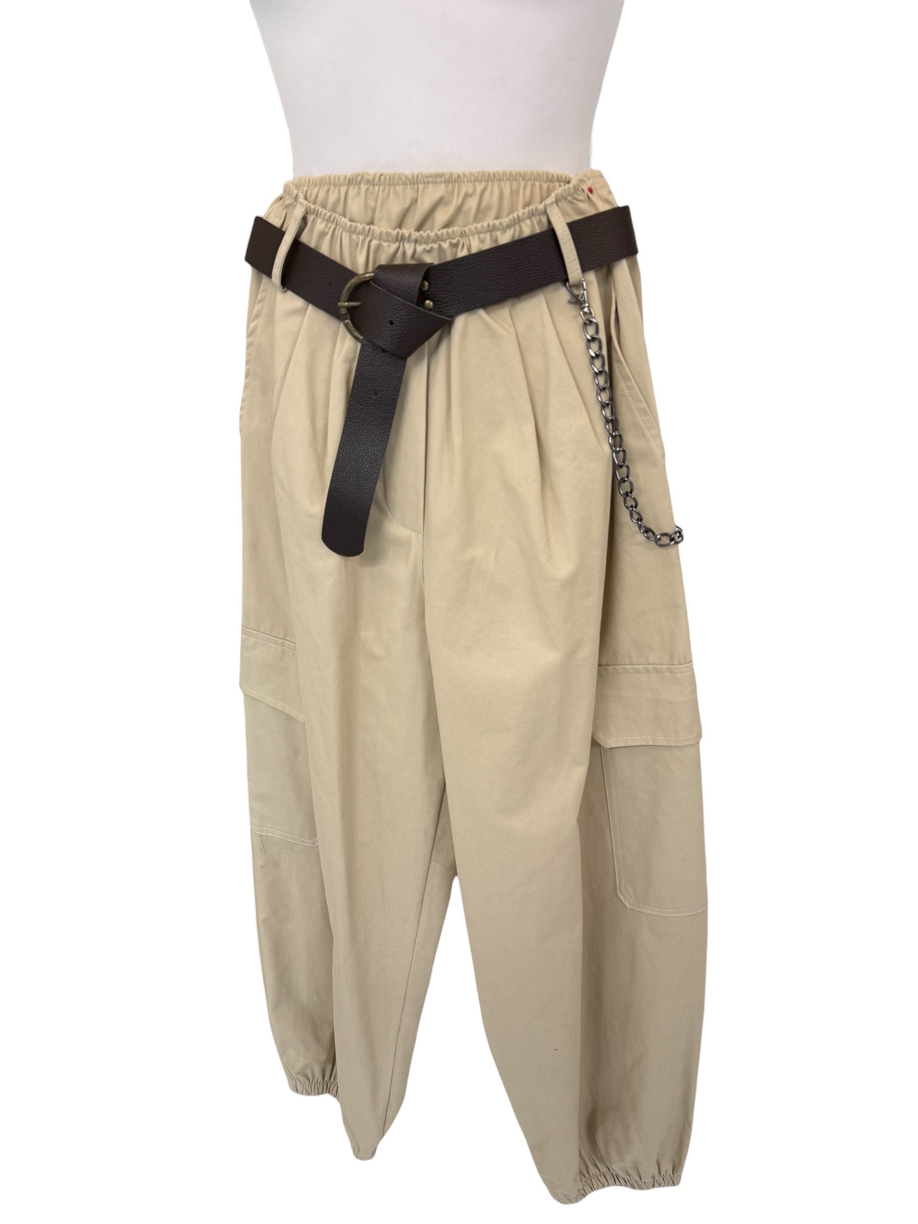 Cargo in cotone sabbia