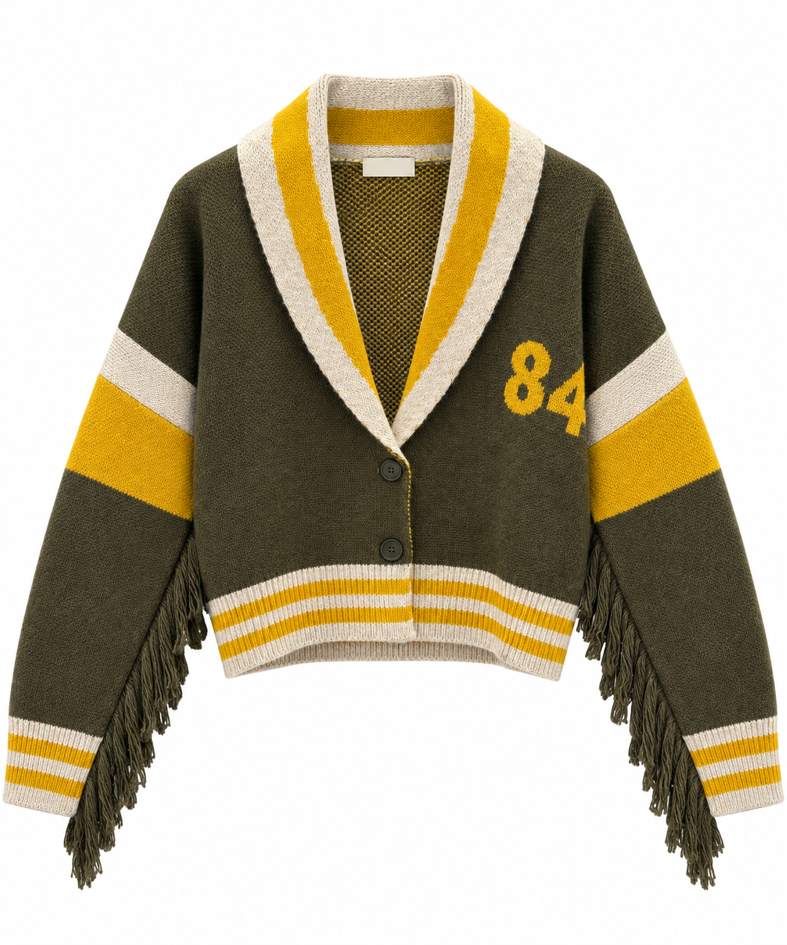 Cardigan bomber verde militare