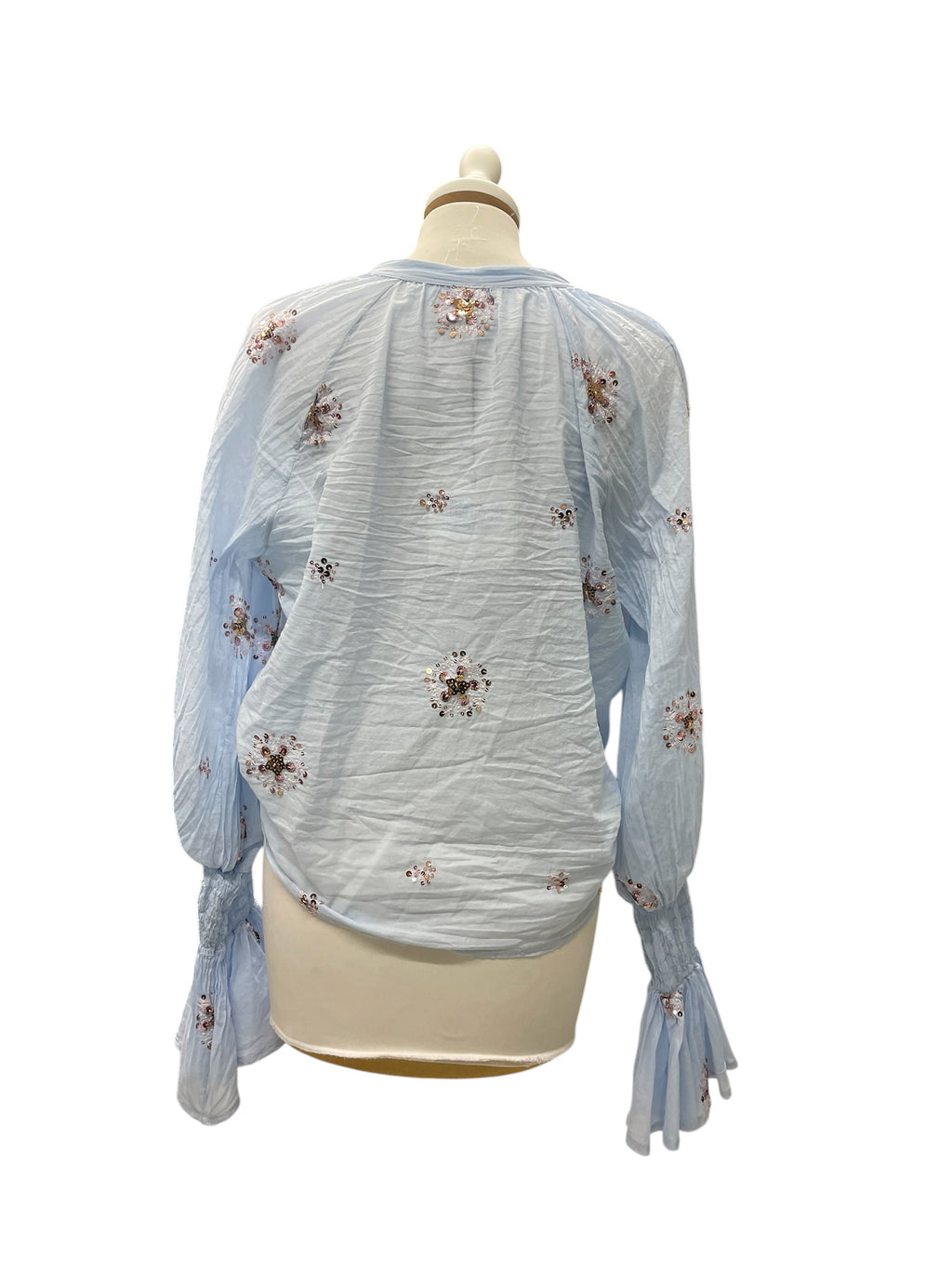 Camicia ricamo sbollita