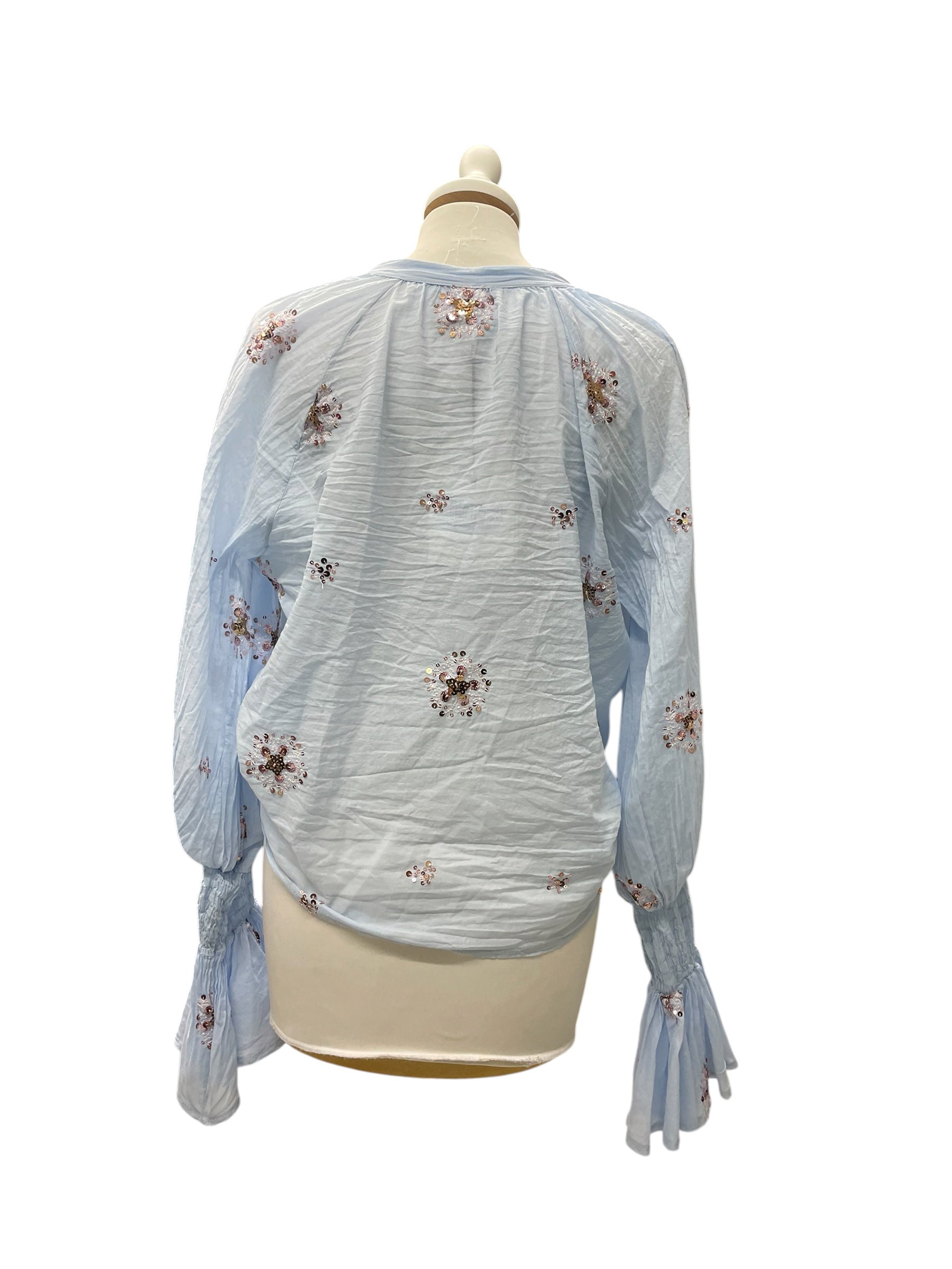 Camicia ricamo sbollita