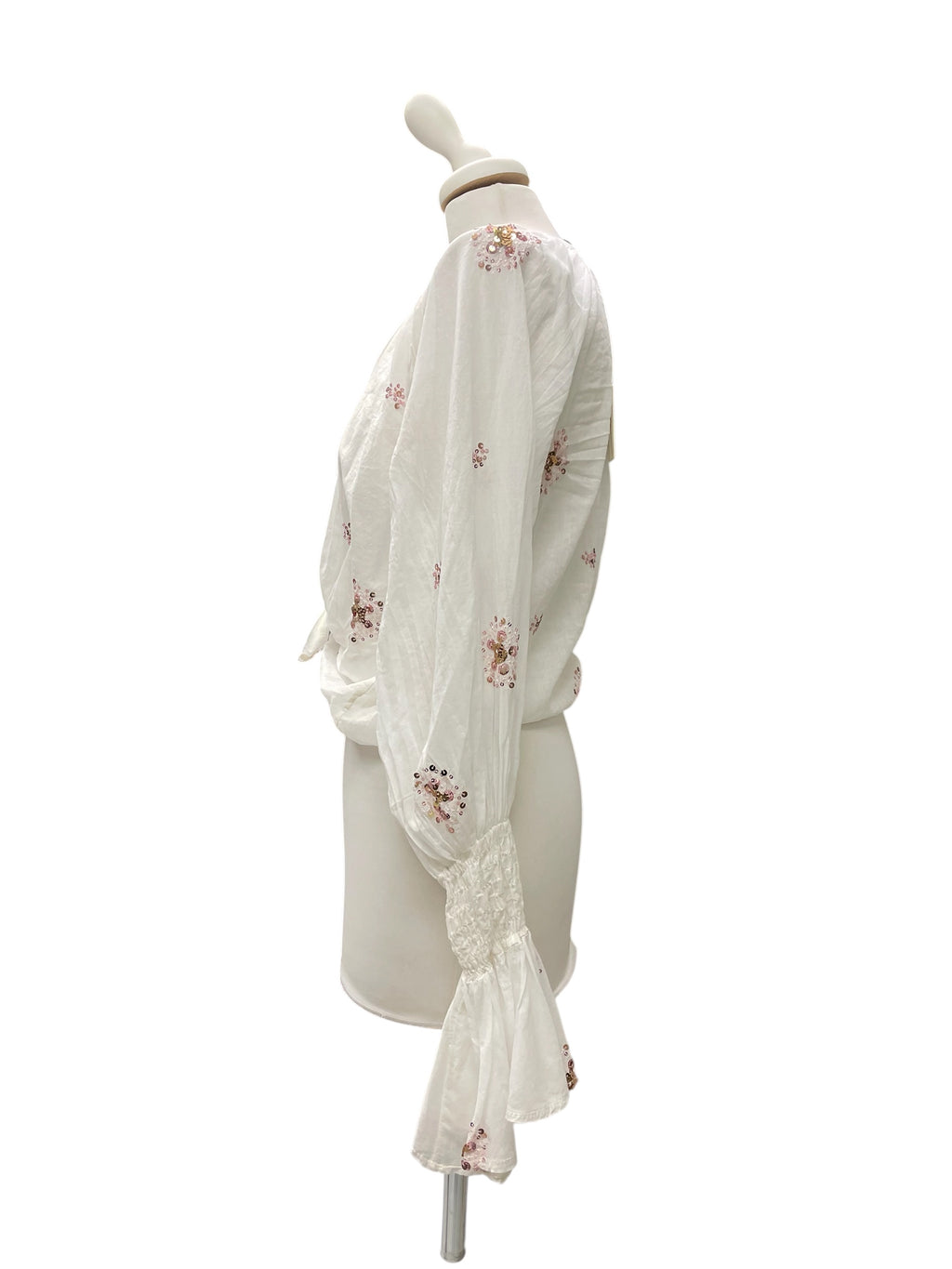 Camicia ricamo sbollita