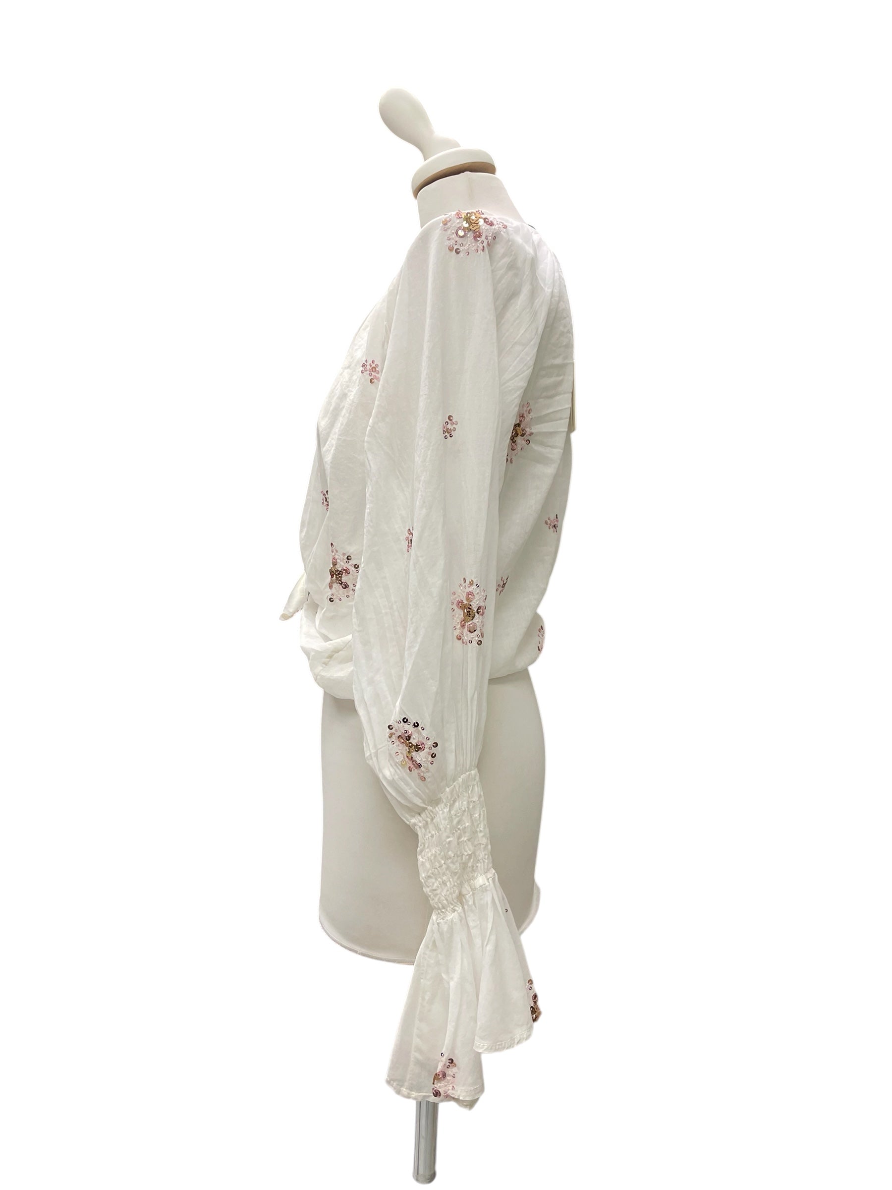 Camicia ricamo sbollita