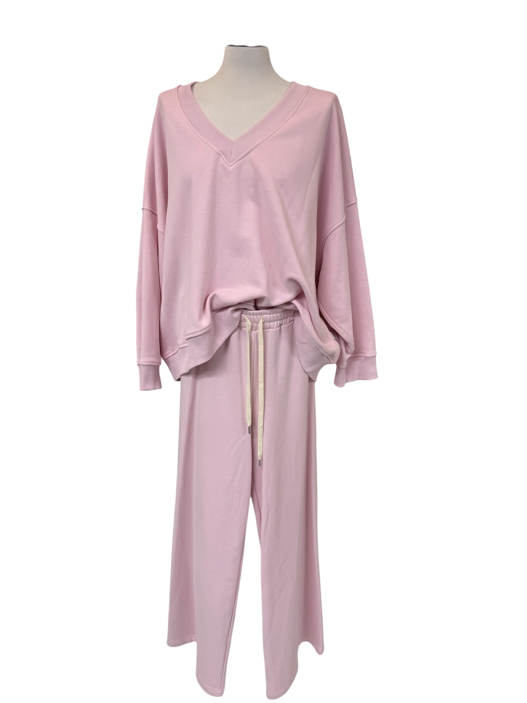 Pantalone in felpa rosa