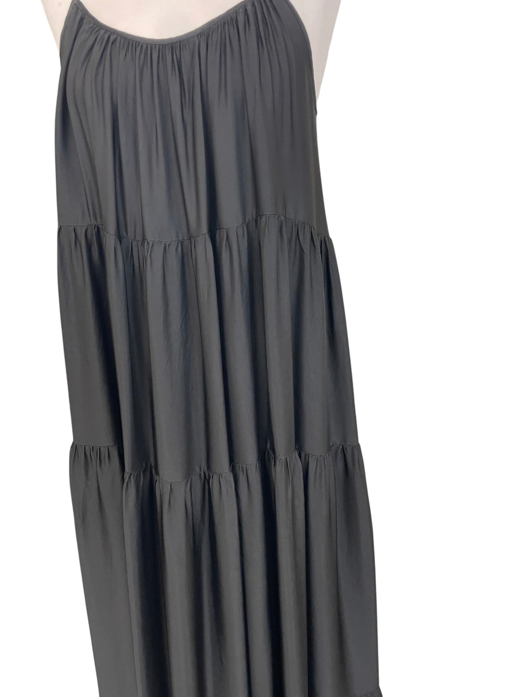 Abito a balze in satin