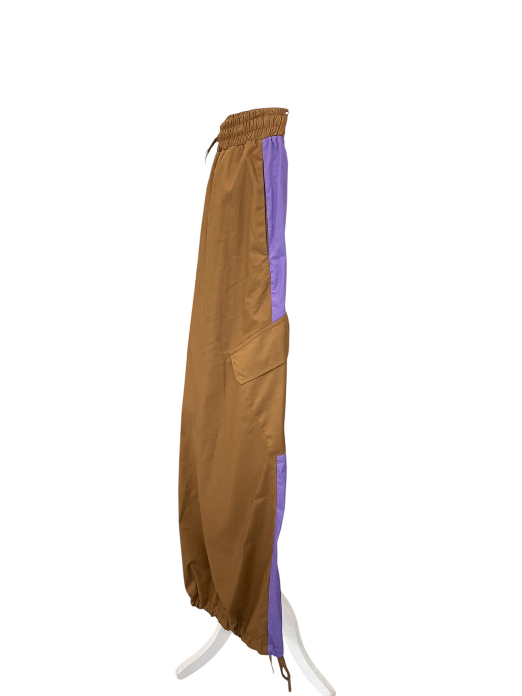Pantalone cargo tensione in elastico in vita coulisse sul fondo 39170