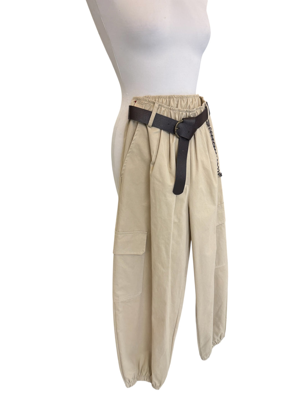 Cargo in cotone sabbia